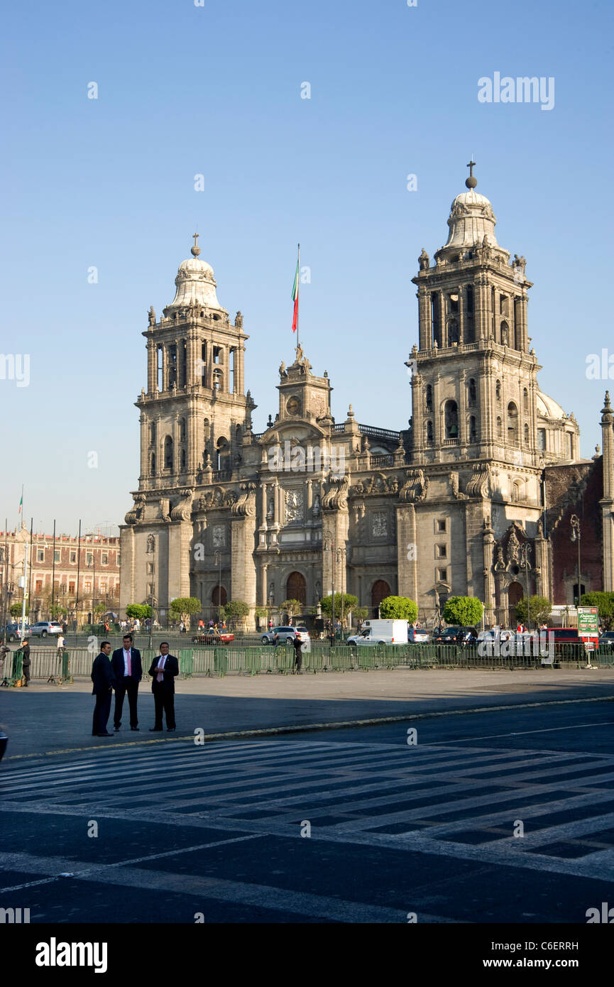 Die Metropolitan-Kathedrale im historischen Zentrum von Mexiko-Stadt Stockfoto