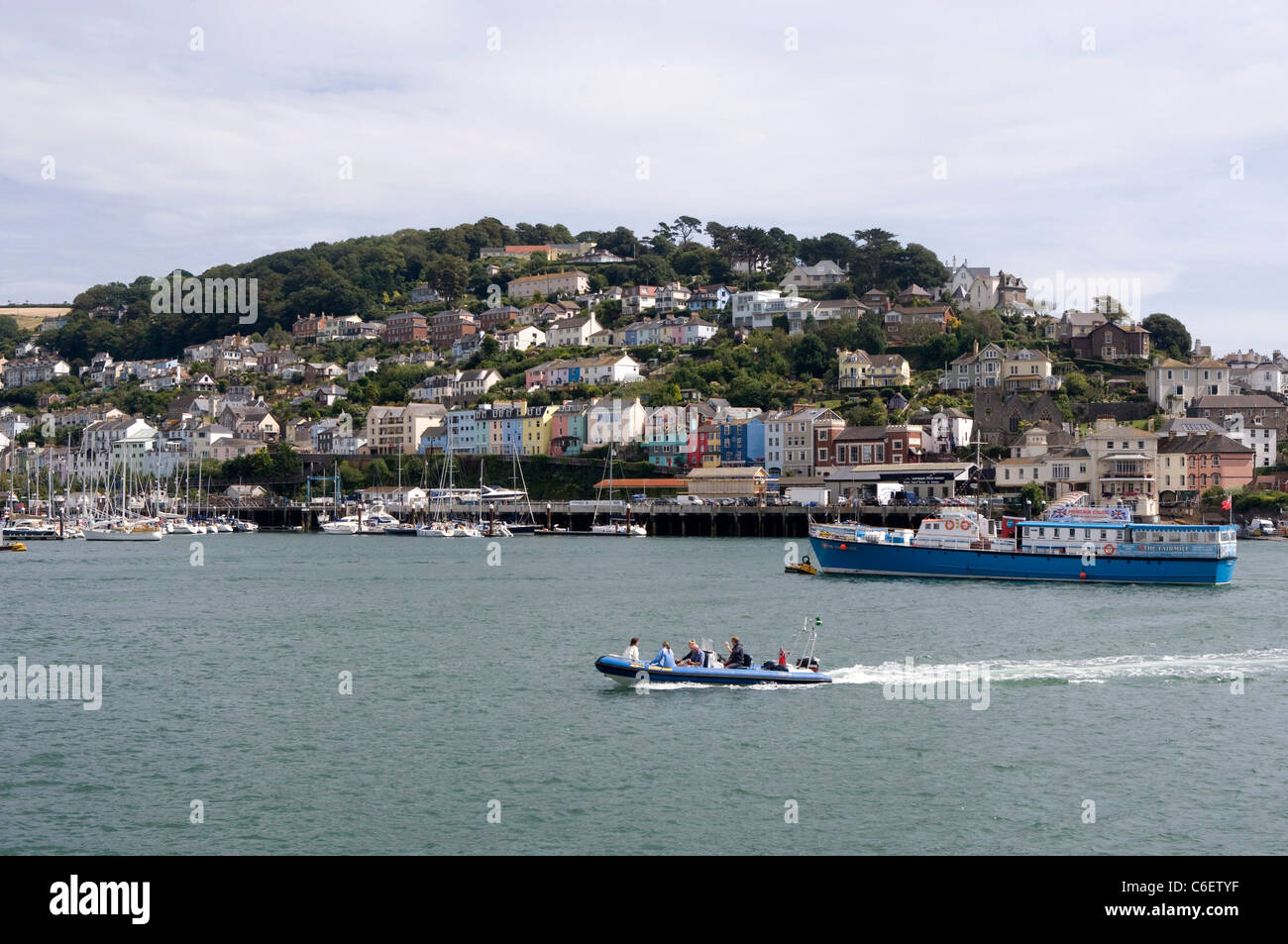 Cornish Fischereihafen Dorf Stadt Dartmouth Stockfoto