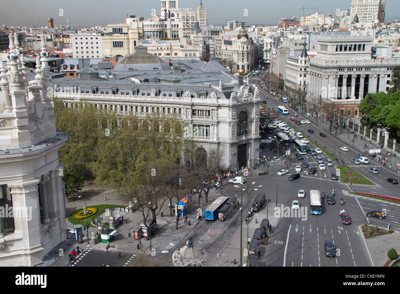 Plaza de Cibeles Madrid. Stockfoto