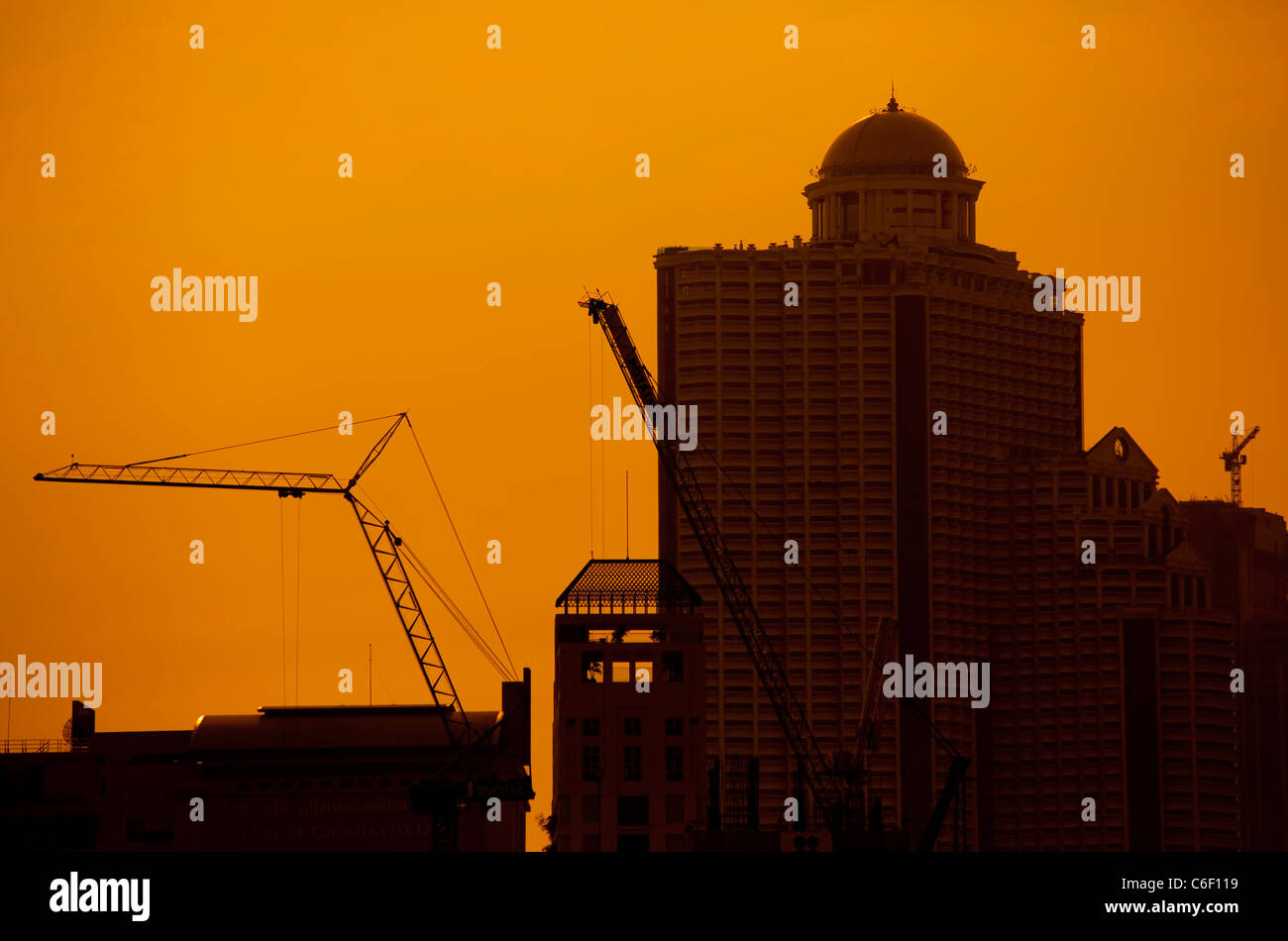 Bauarbeiten in Bangkok, Thailand Stockfoto