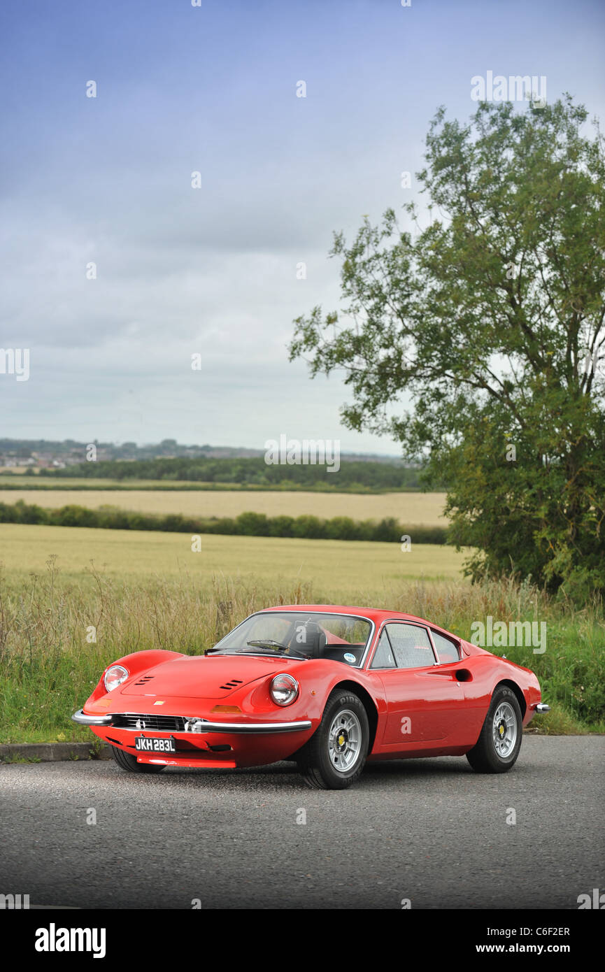 1972-Ferrari Dino 246 GT Trainer-Arbeit von Pininfarina Stockfoto