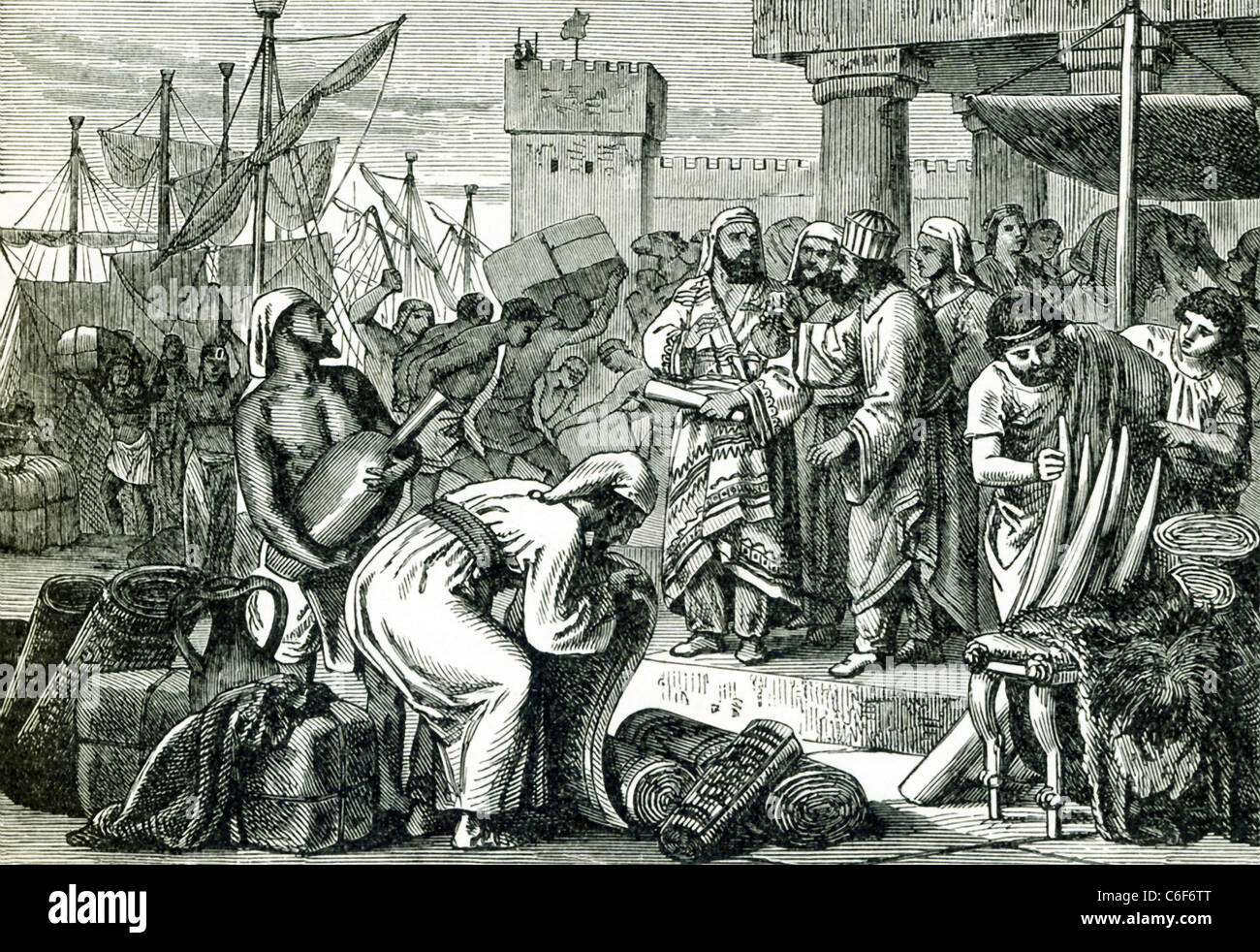 In der Antike hieß Phoenicia (heutigen Libanon) ein Land der Händler im gesamten Mittelmeer. Stockfoto