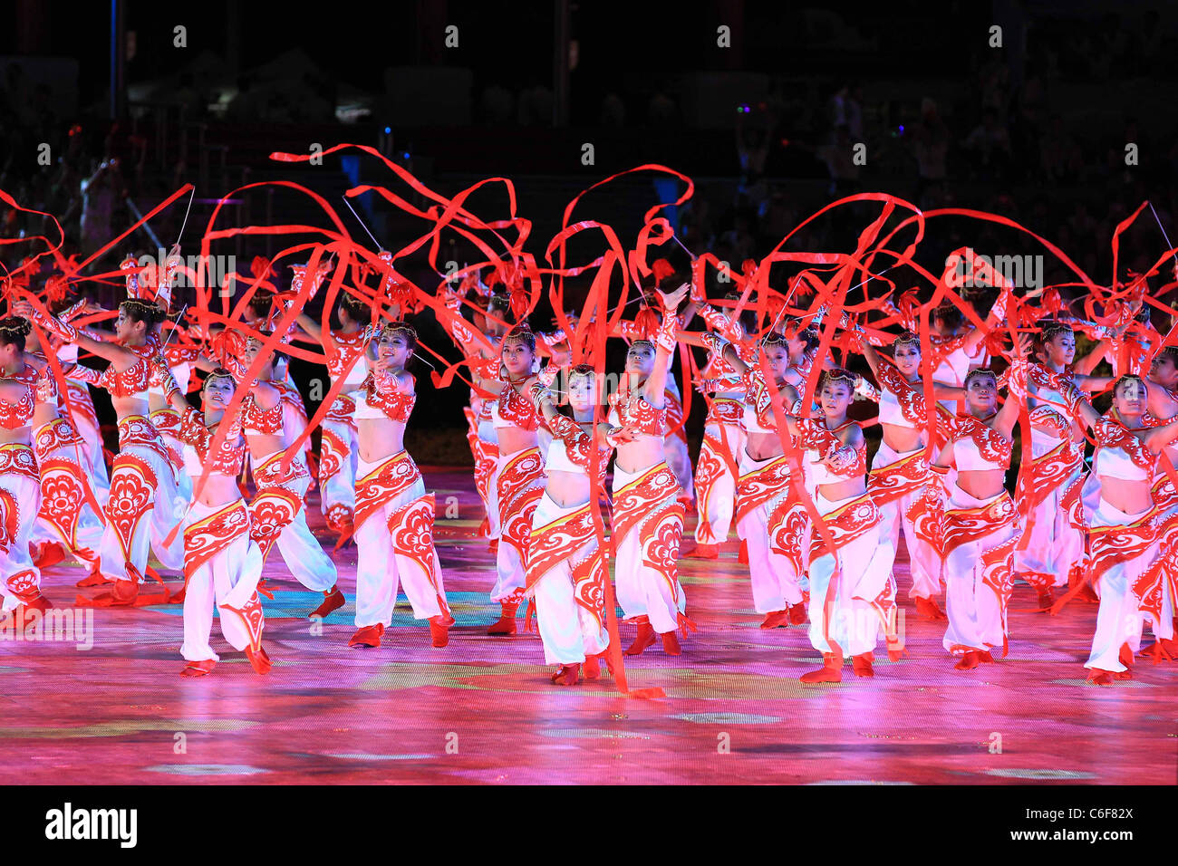 Gesamtansicht von der 26. Sommer-Universiade 2011 Shenzhen Abschlussfeier. Stockfoto