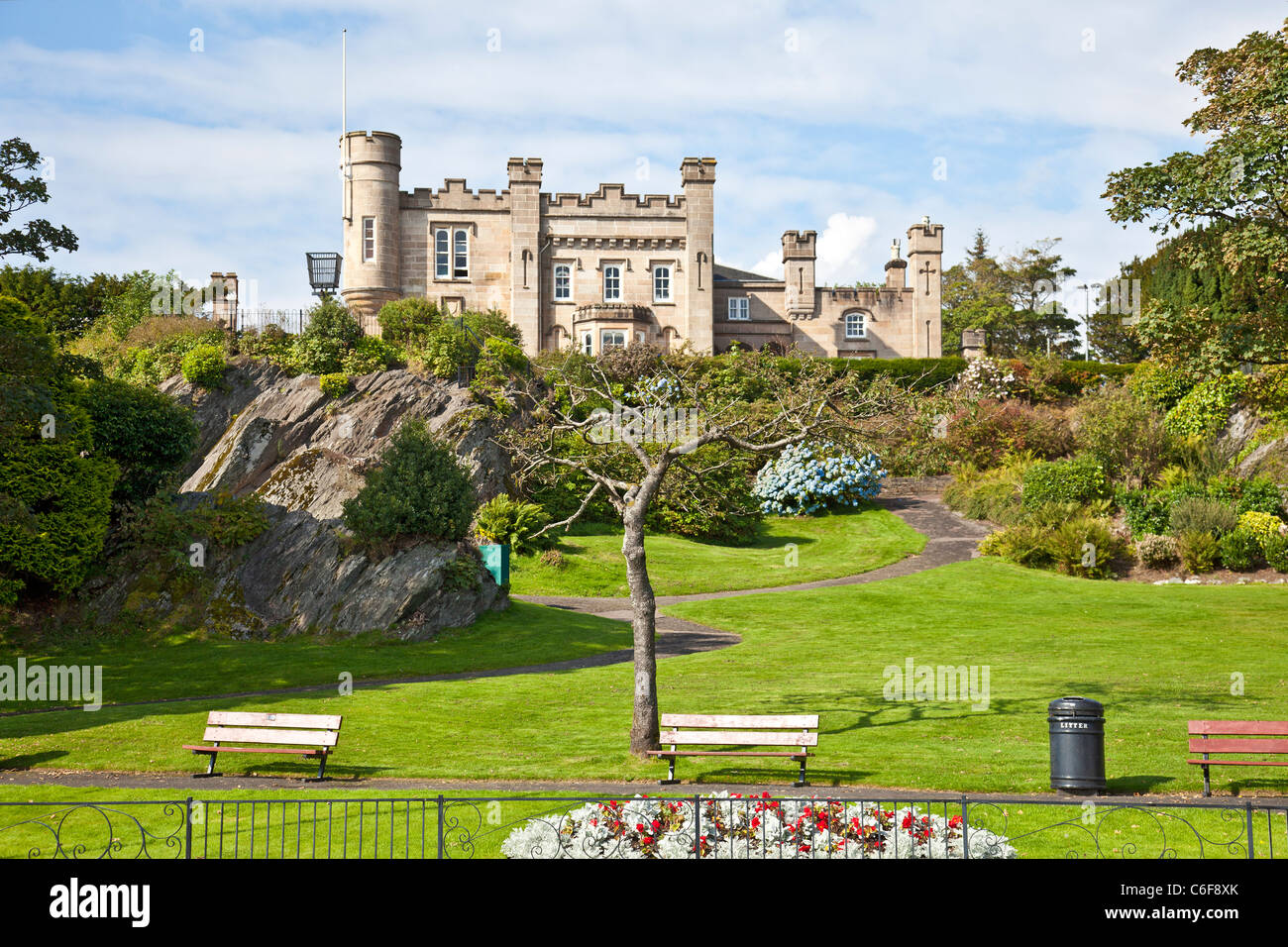 Castle House Museum, Dunoon, Argyll, Schottland. 1822, heute ein Museum erzählt die Geschichte der Halbinsel Cowal gebaut. Stockfoto