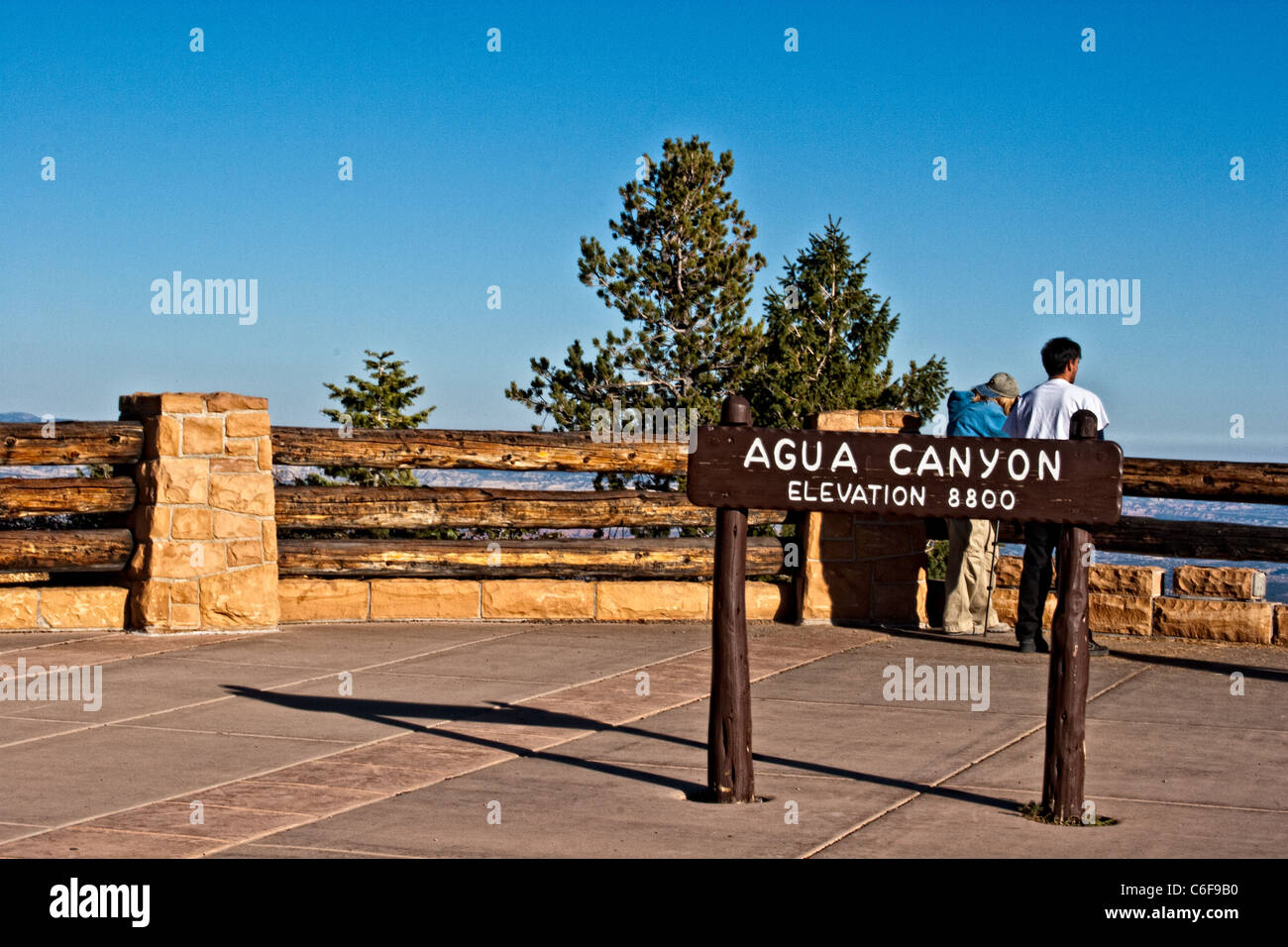 Agua Canyon Zeichen Bryce Canyon Nationalpark Stockfoto