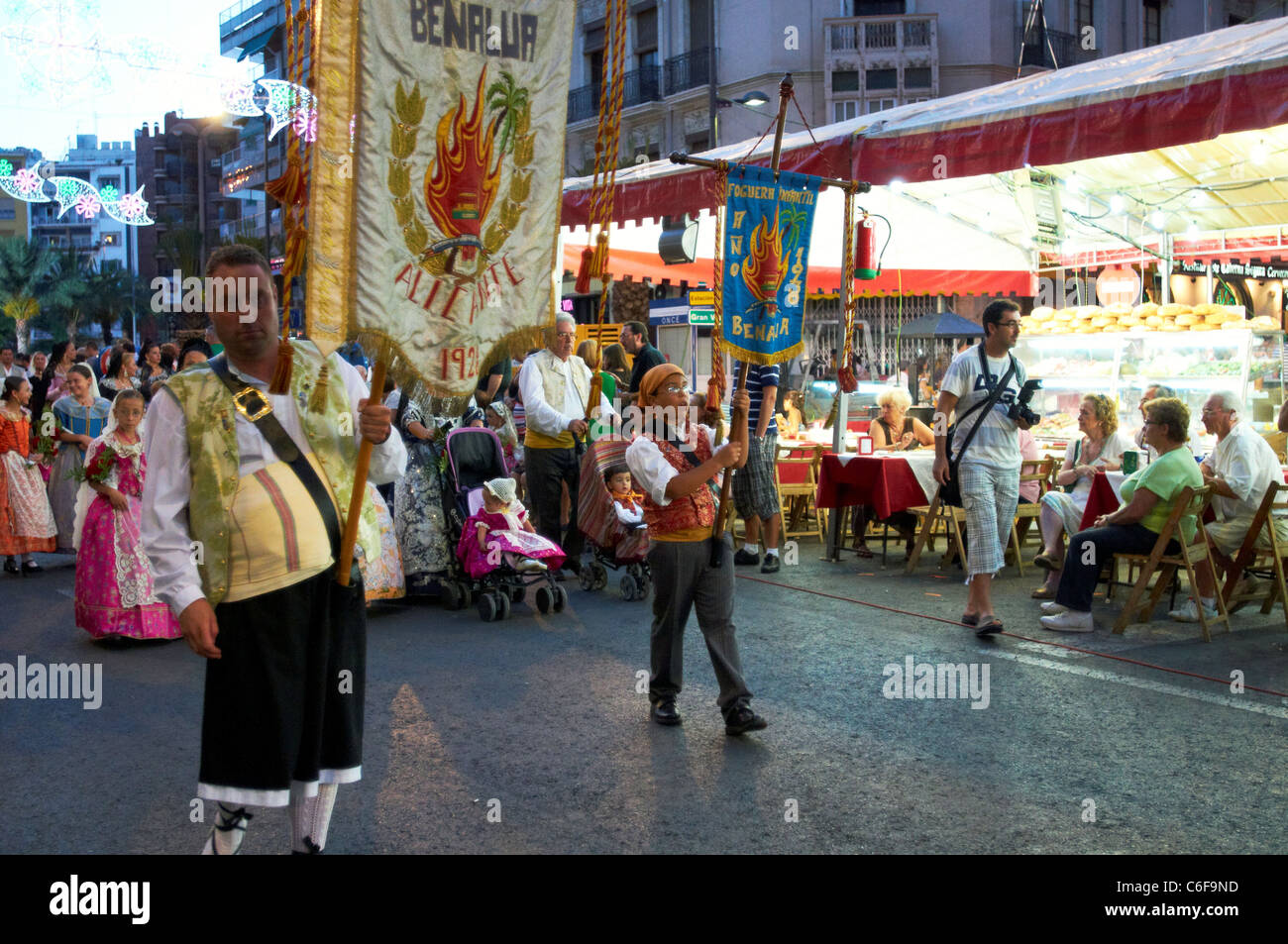 Fallas - Festival-Alicante (Spanien). Stockfoto