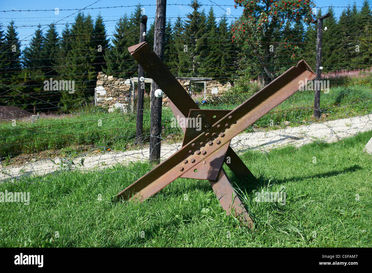 Bucina - Buchwald - Grenze Tschechien-Deutschland - Eisernen Vorhang aus der Zeit des Kalten Krieges - Böhmerwald - Bayerischer wald Stockfoto