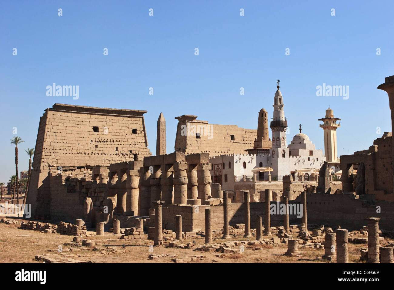 Luxor-Tempel, Luxor, Ägypten Stockfoto