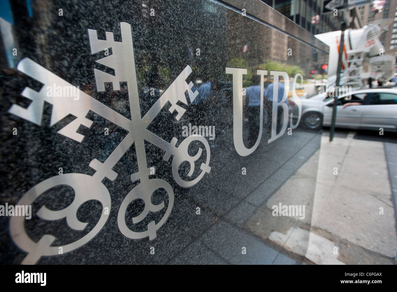 Der Hauptsitz in New York von Swiss banking Riese UBS Stockfoto