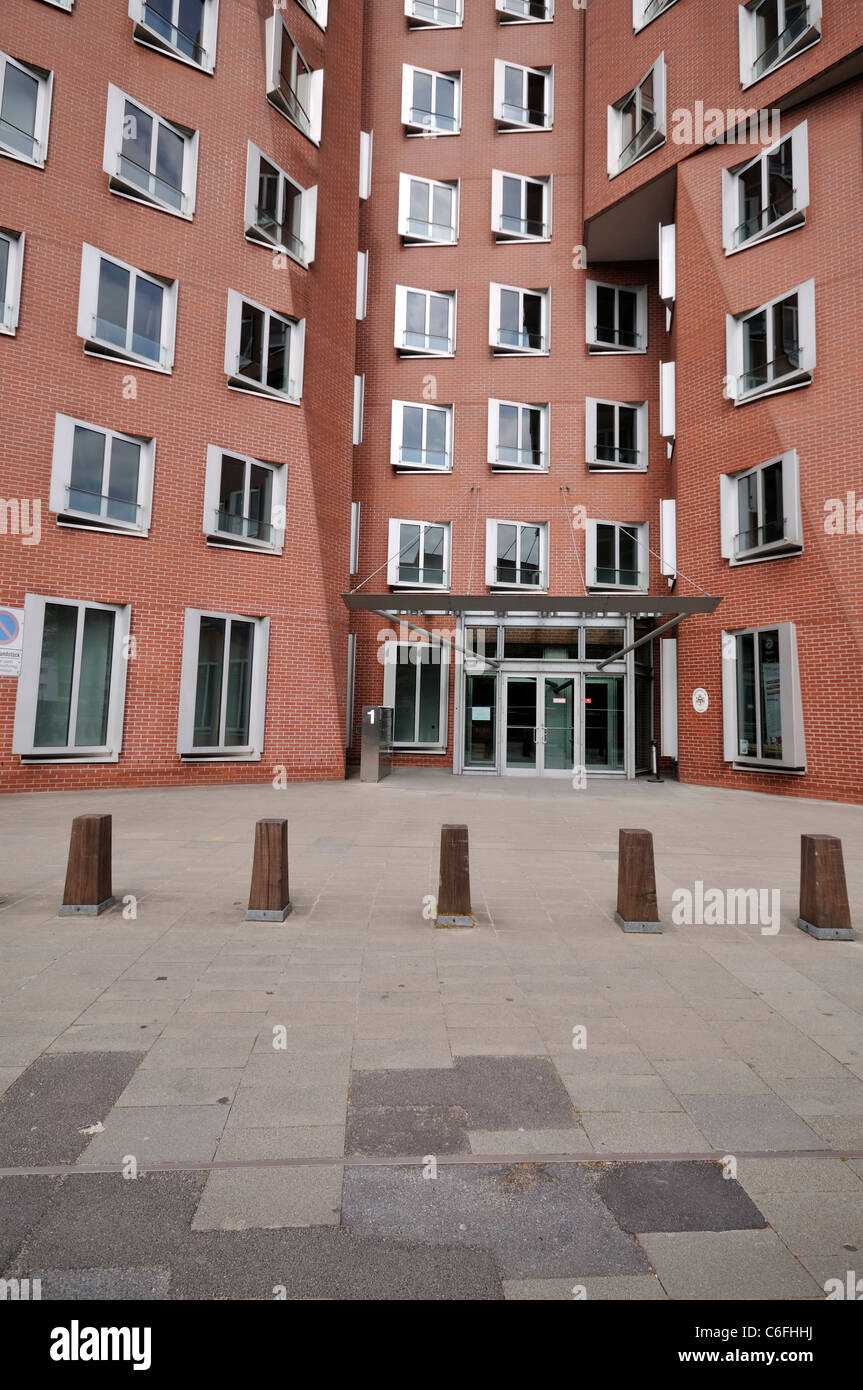 Der Neue Zollhof (von Gehry, 1998-1999). Medienhafen Bezirk. Düsseldorf. Deutschland. Stockfoto