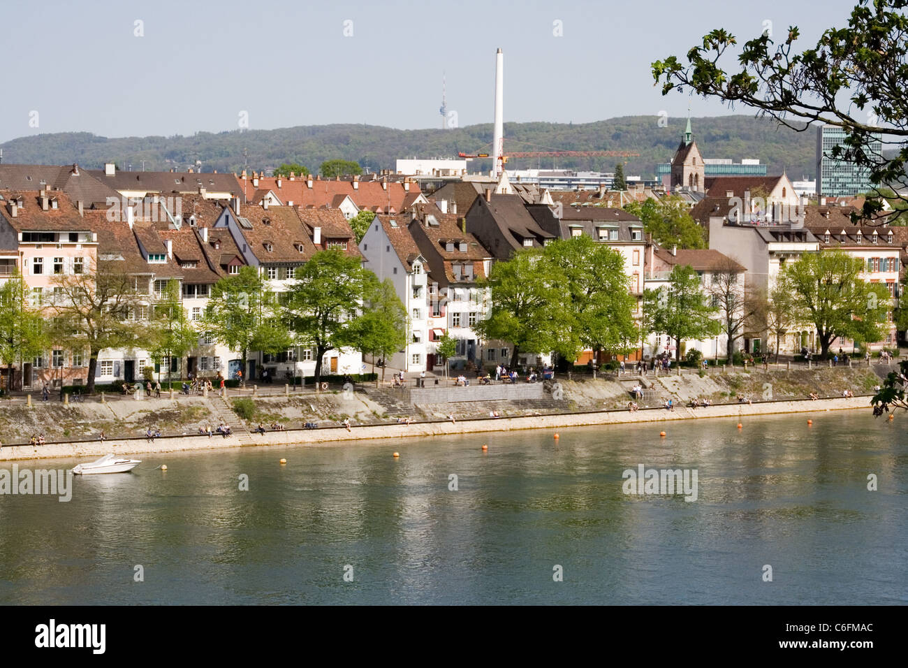 Oberer Rheinweg, Basel, Schweiz Stockfoto