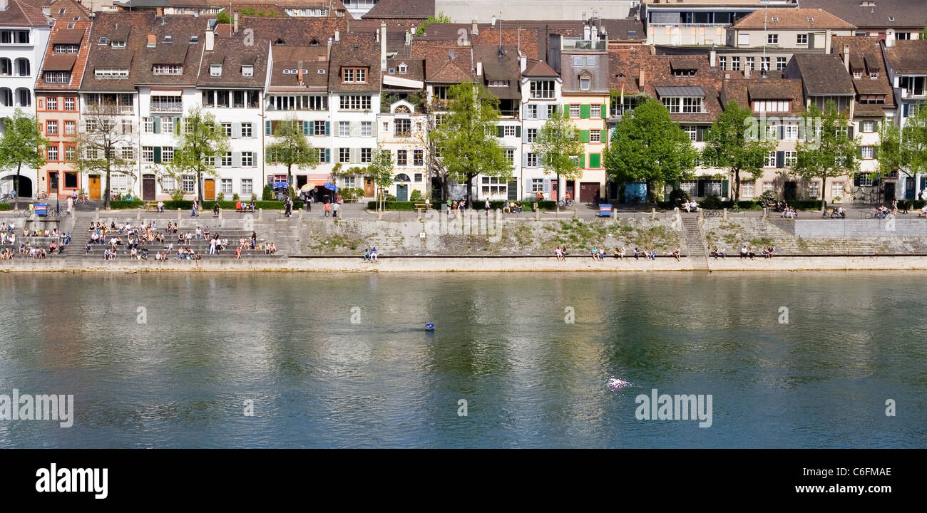 Panorama von Basel Stockfoto