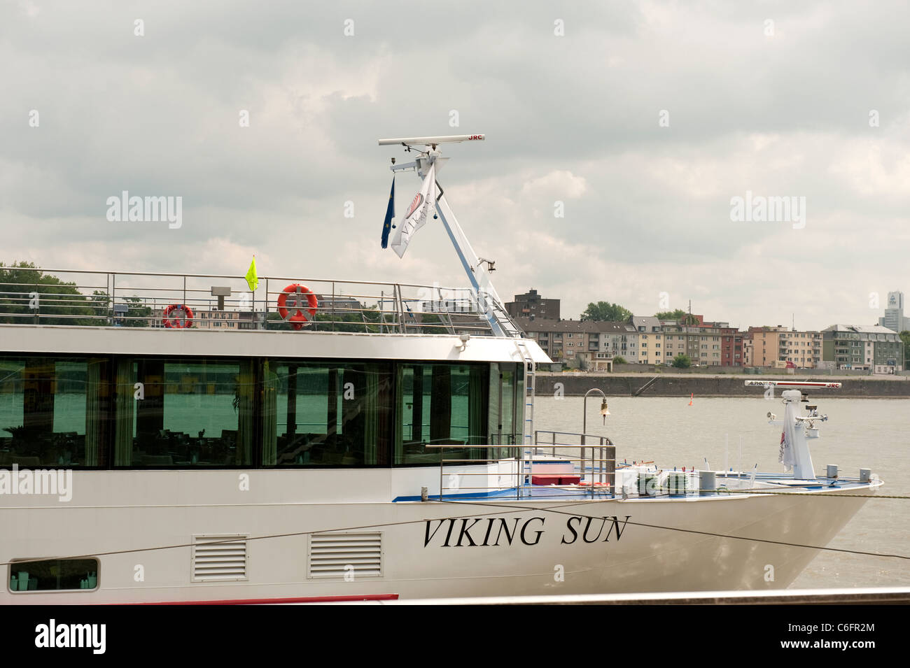 Viking Sun Rhein Kreuzfahrt Boot Schiff Köln Köln Deutschland Europa Stockfoto