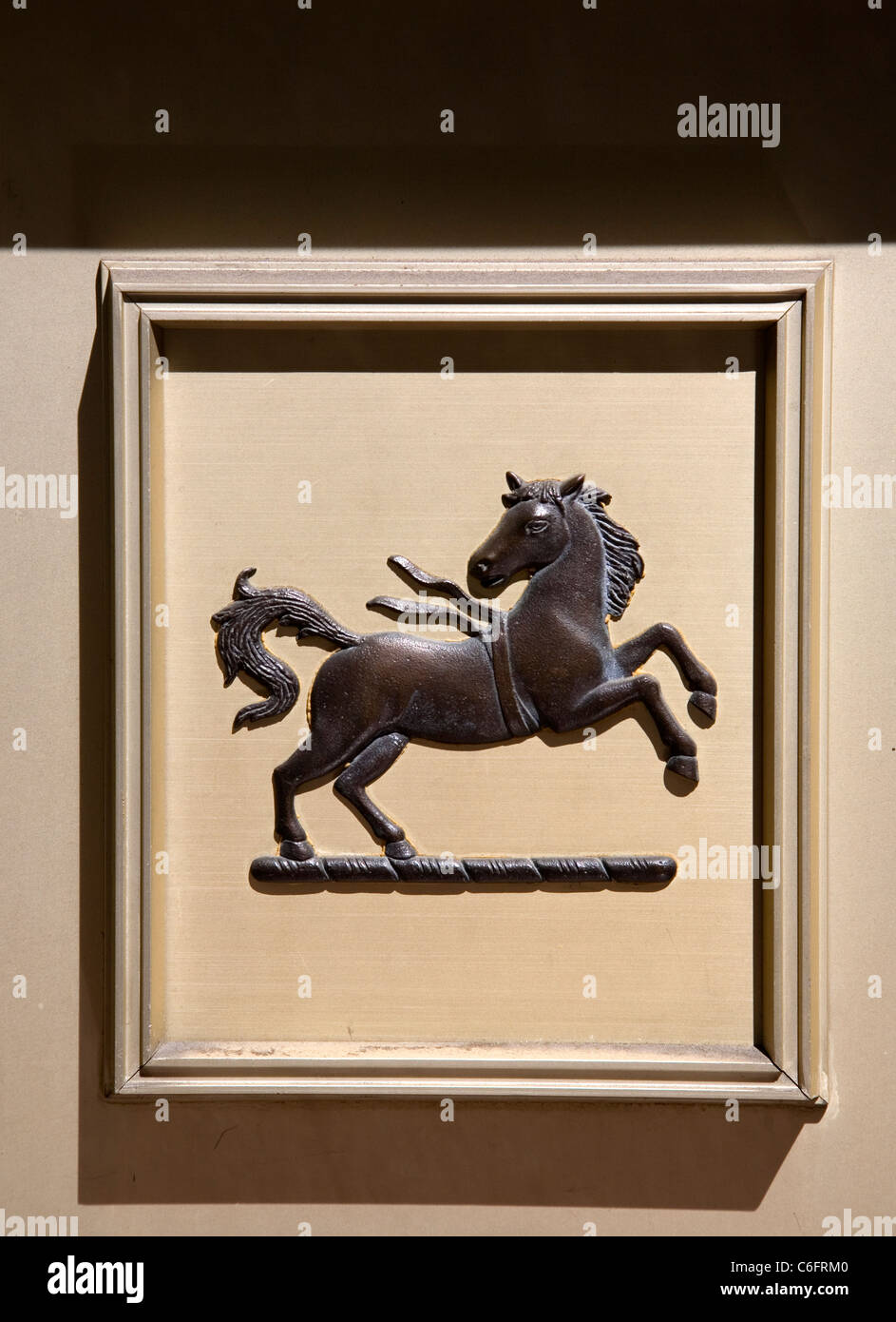 Schwarzes Pferd Logo Lloyds bank Stockfoto