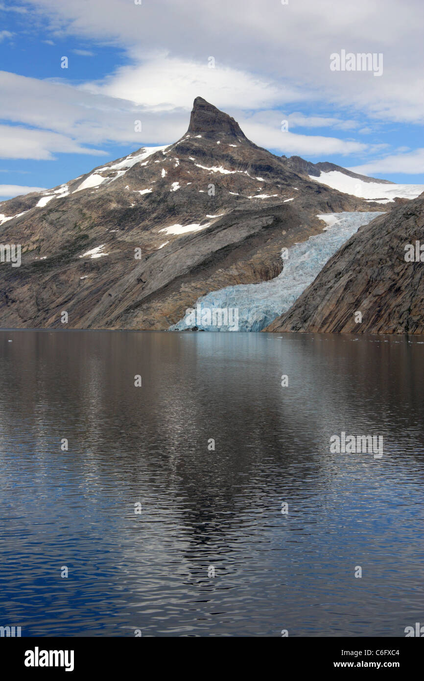 Gletscher im Prinz-Christian-Sund, Grönland Stockfoto