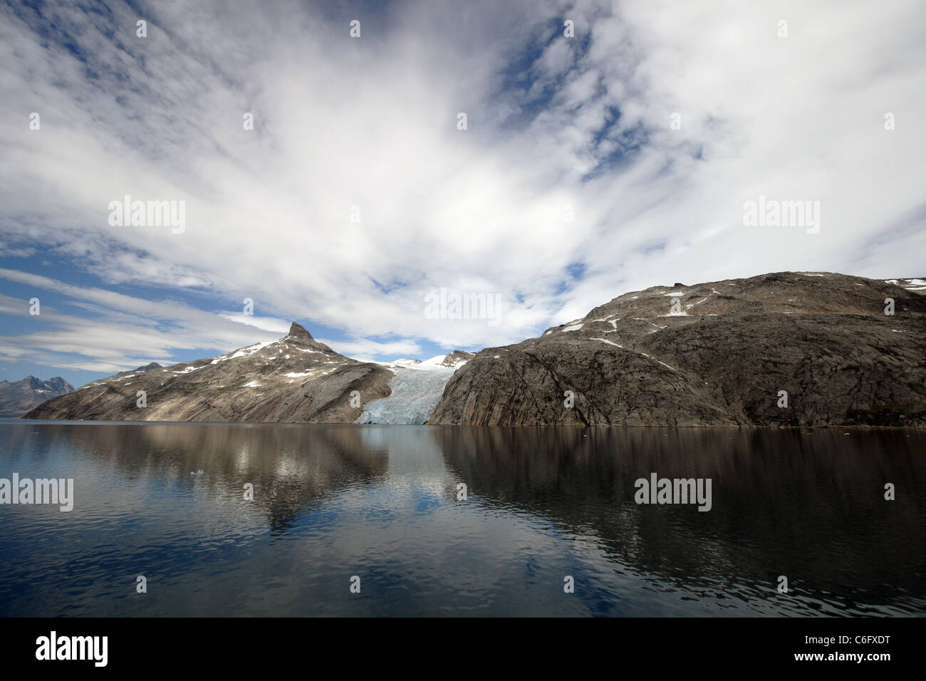 Gletscher im Prinz-Christian-Sund, Grönland Stockfoto