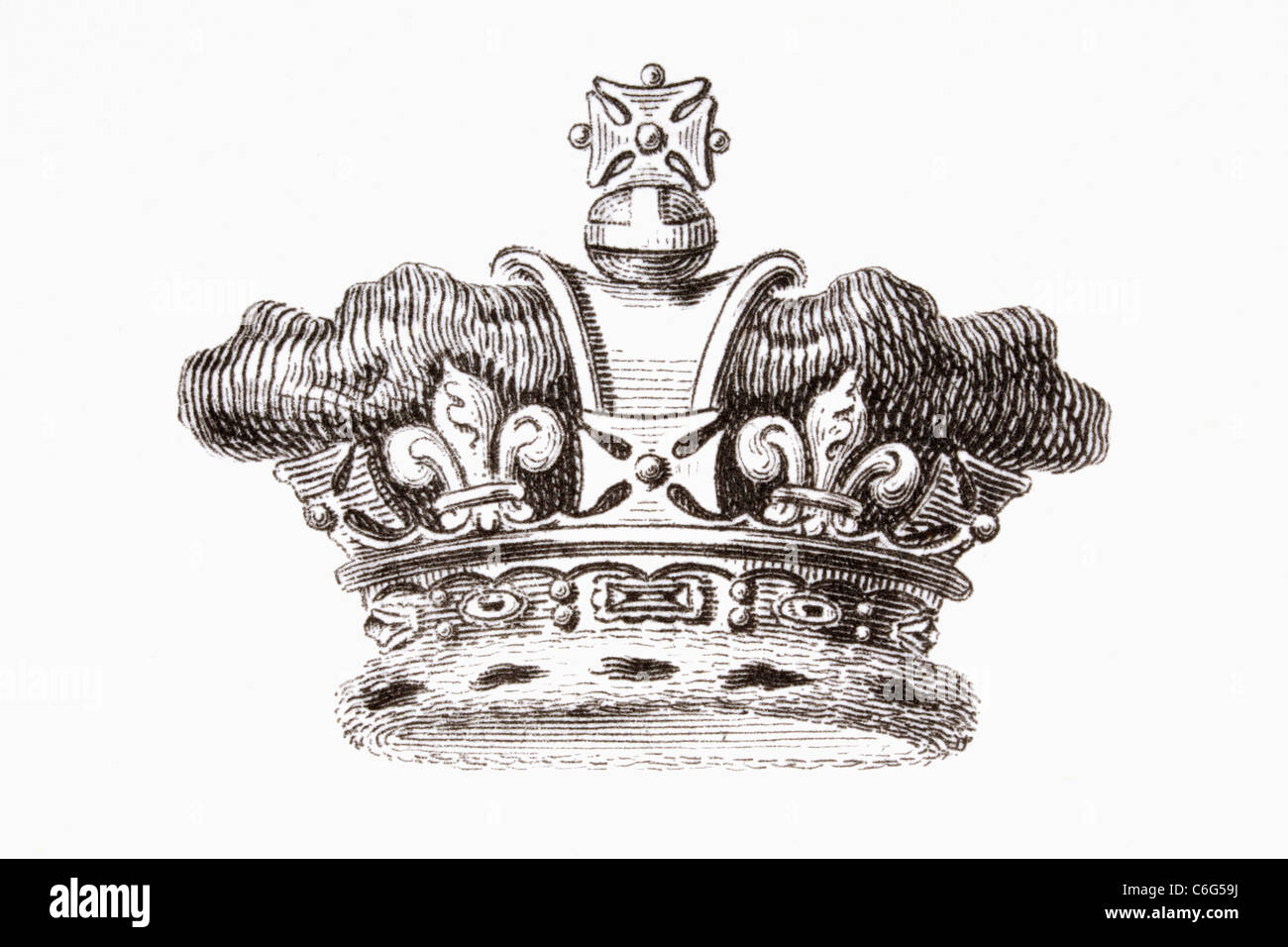 Die Krone des Prinzen von Wales. Stockfoto