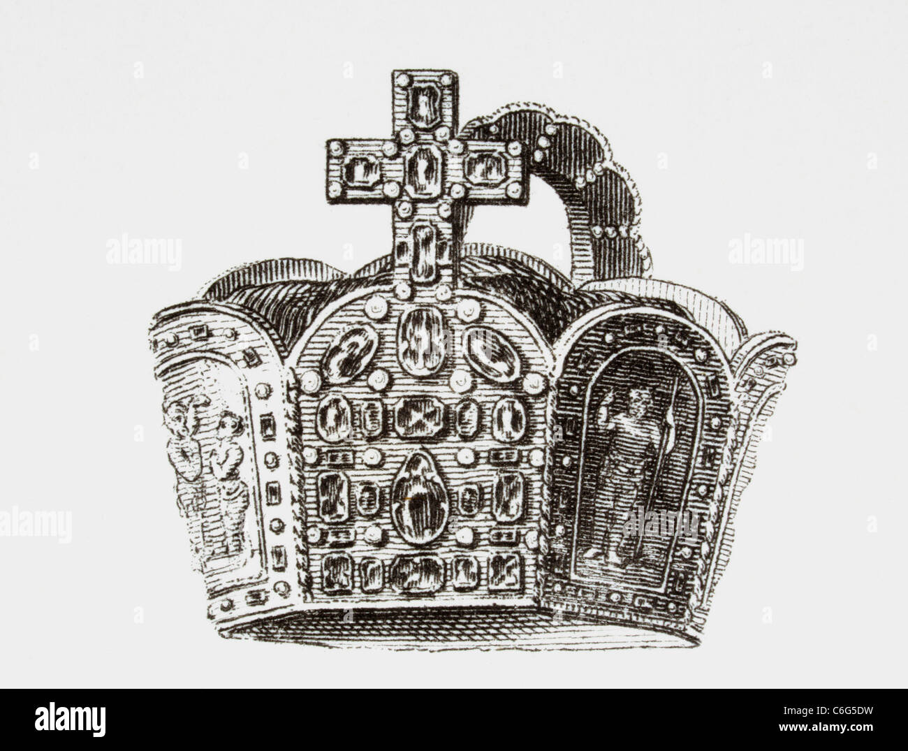 Krone der Kaiser Karls des großen. Stockfoto