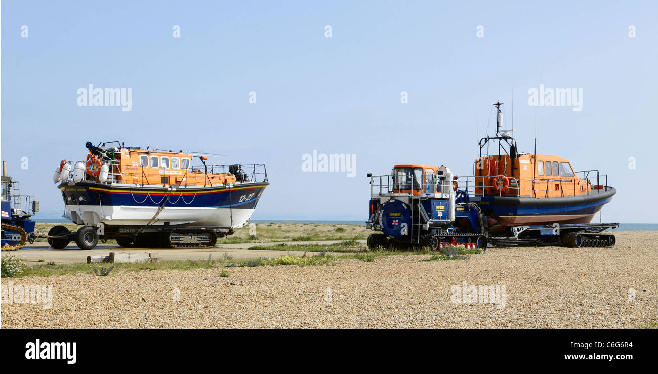 Dungeness Rettungsboote Kent Stockfoto