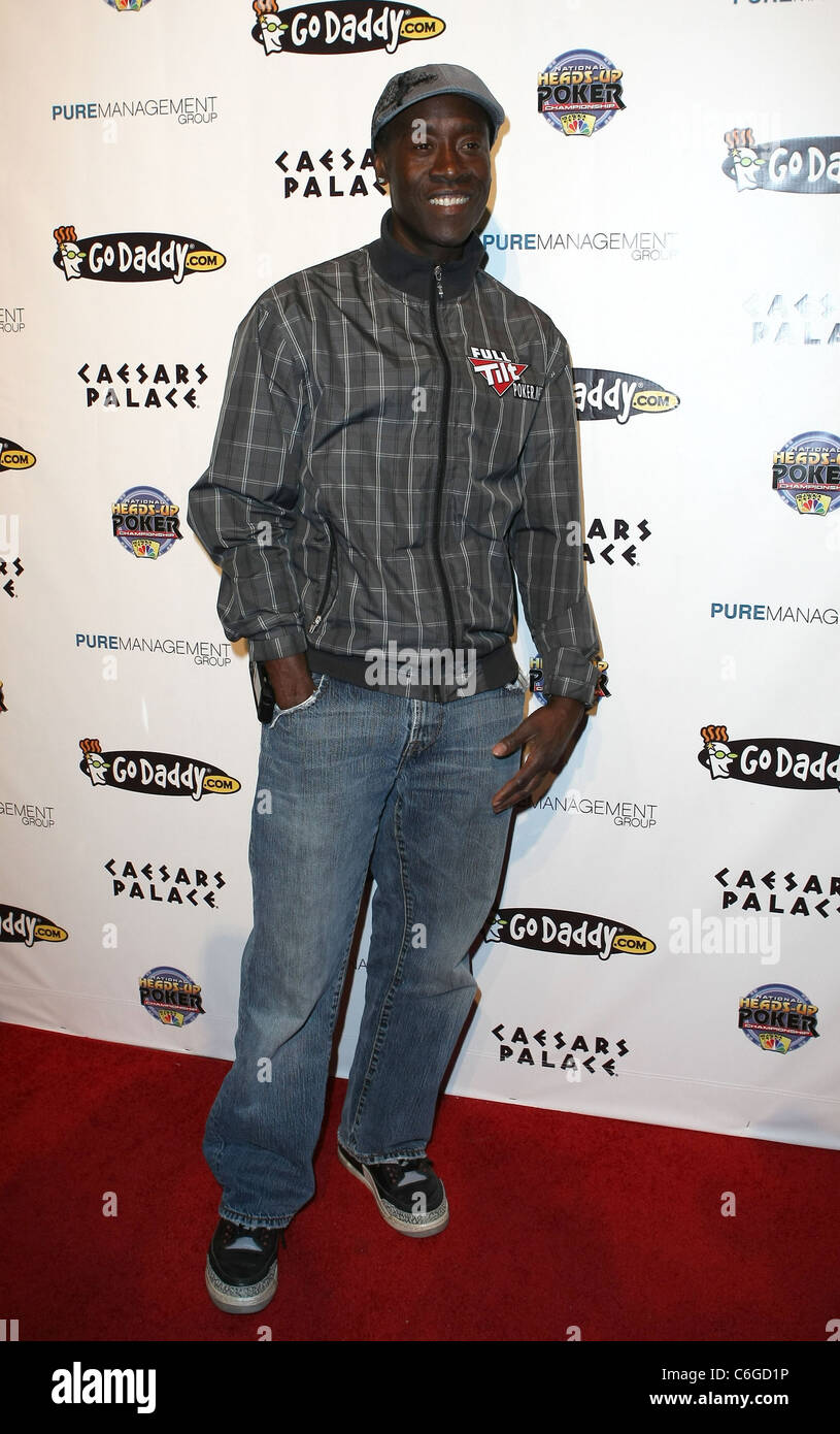 Don Cheadle 6th Annual National Heads-Up Poker Championship präsentiert von GODADDY.COM bei Pure Nightclub im Caesars Palace Stockfoto