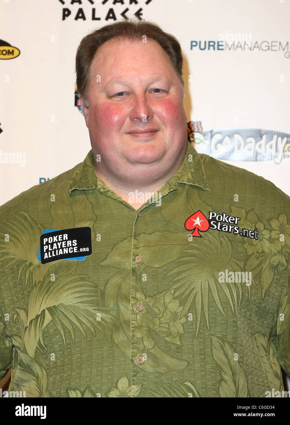 Greg Raymer 6th Annual National Heads-Up Poker Championship präsentiert von GODADDY.COM bei Pure Nightclub im Caesars Palace Stockfoto