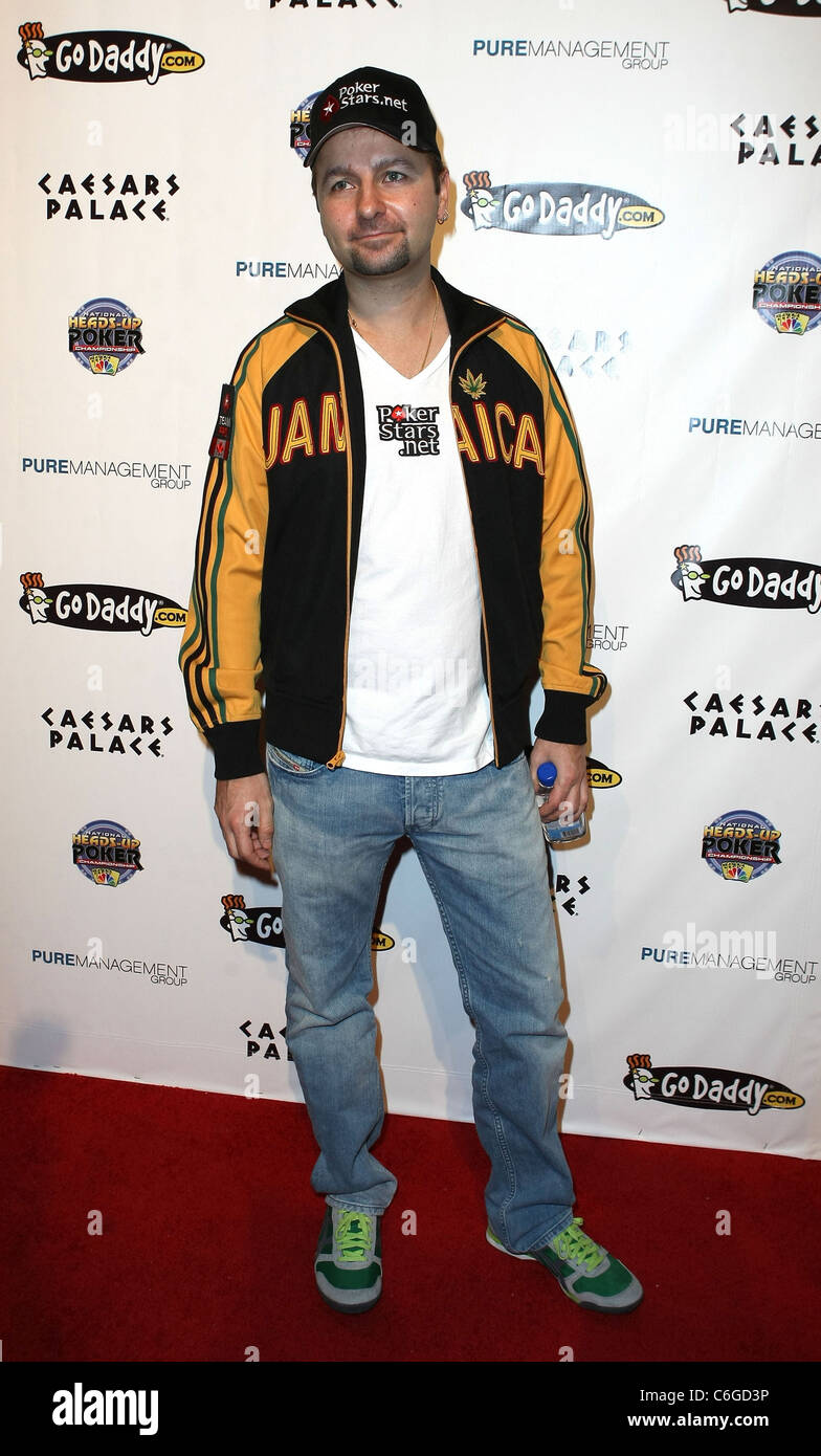 Daniel Negreanu 6th Annual National Heads-Up Poker Championship präsentiert von GODADDY.COM am reinen Nachtklub auf dem Caesars Stockfoto