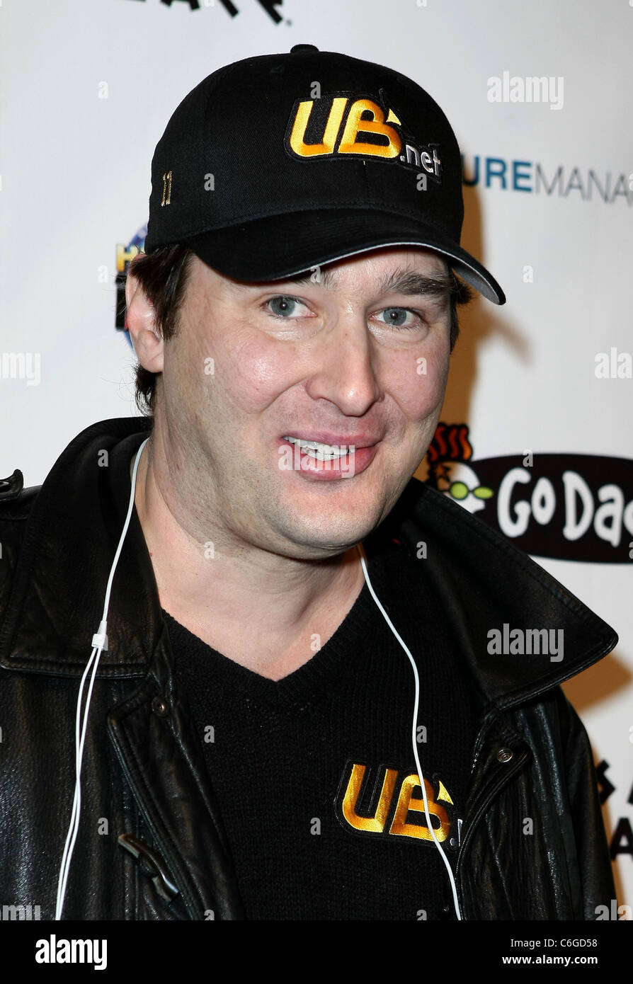 Phil Hellmuth 6th Annual National Heads-Up Poker Championship präsentiert von GODADDY.COM bei Pure Nightclub im Caesars Palace Stockfoto