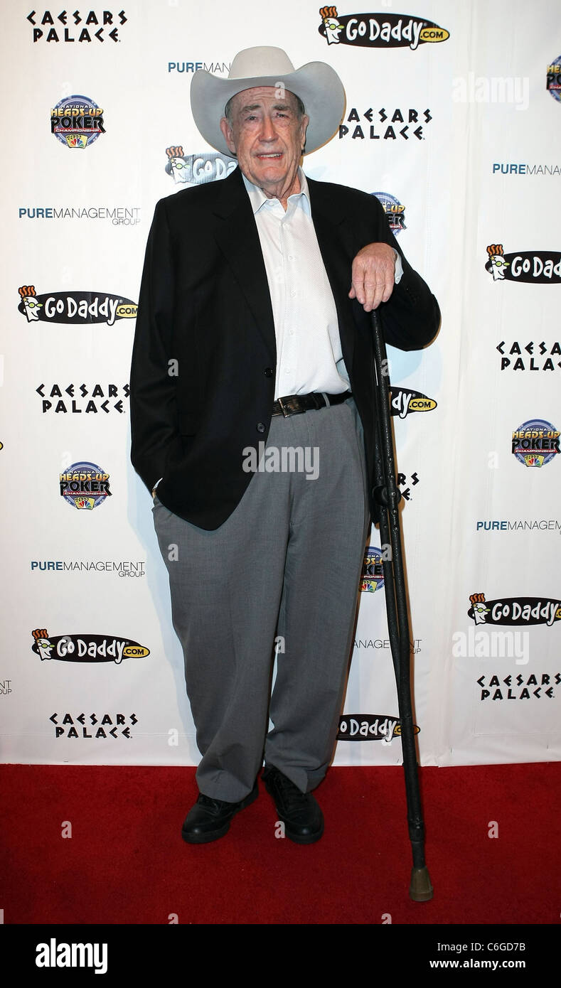 Doyle Brunson 6th Annual National Heads-Up Poker Championship präsentiert von GODADDY.COM bei Pure Nightclub im Caesars Palace Stockfoto