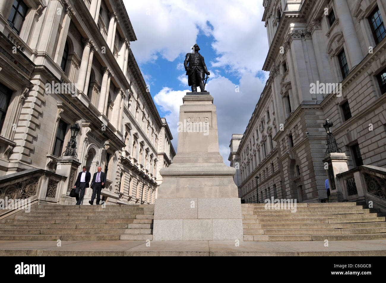 Robert Clive Statue, Generalmajor Robert Clive, Clive Schritte, London, England, UK Stockfoto