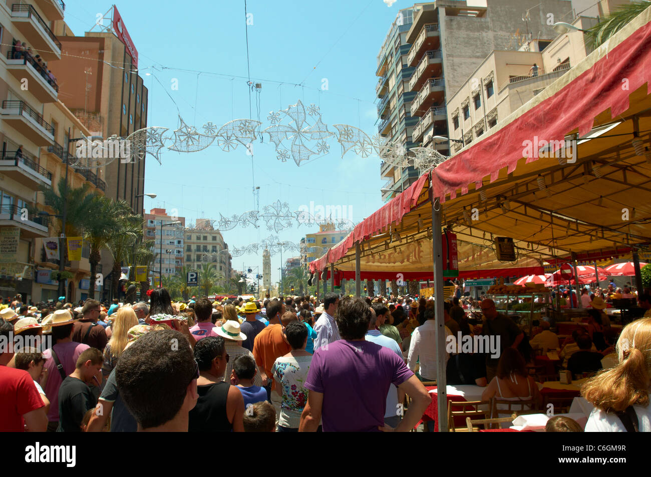 Fallas - Festival-Alicante (Spanien). Stockfoto