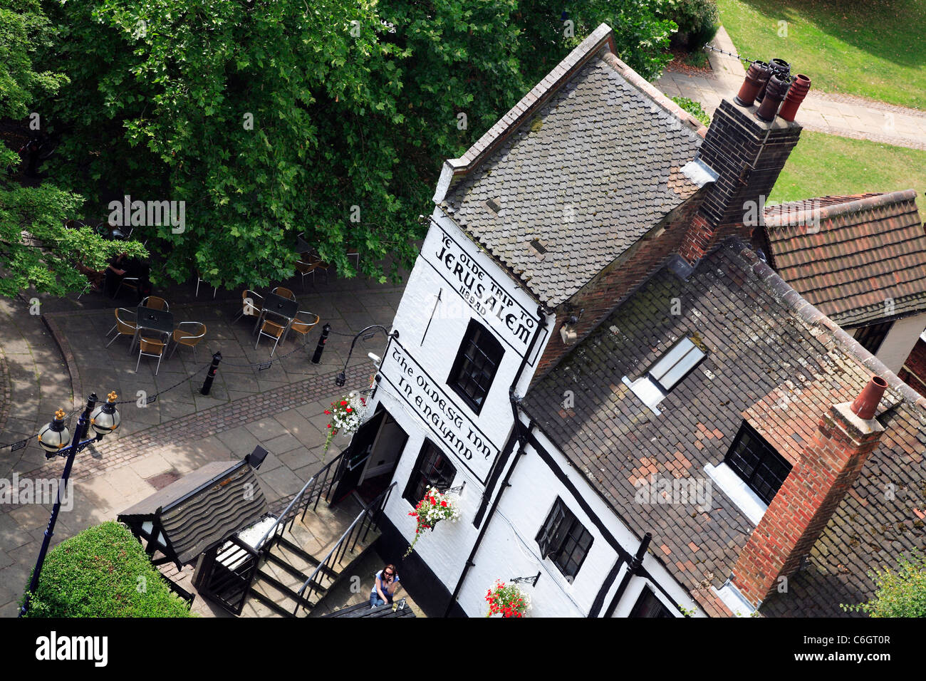 Ye Olde Trip to Jerusalem in Nottingham Stockfoto