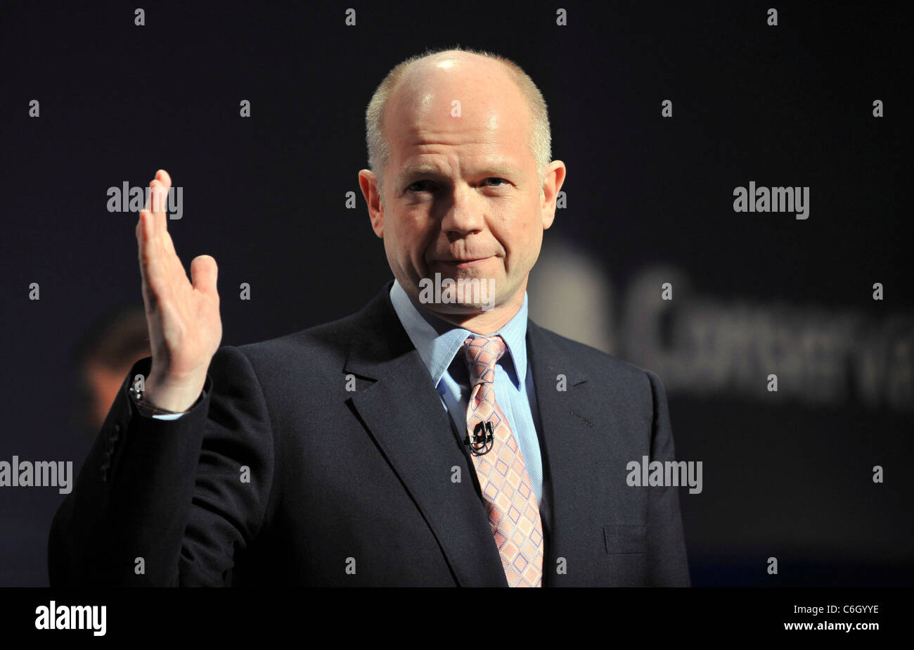 William Hague spricht auf dem konservativen Frühling Forum in Brighton Brighton, England - 28.02.10 Nick Pickles Stockfoto