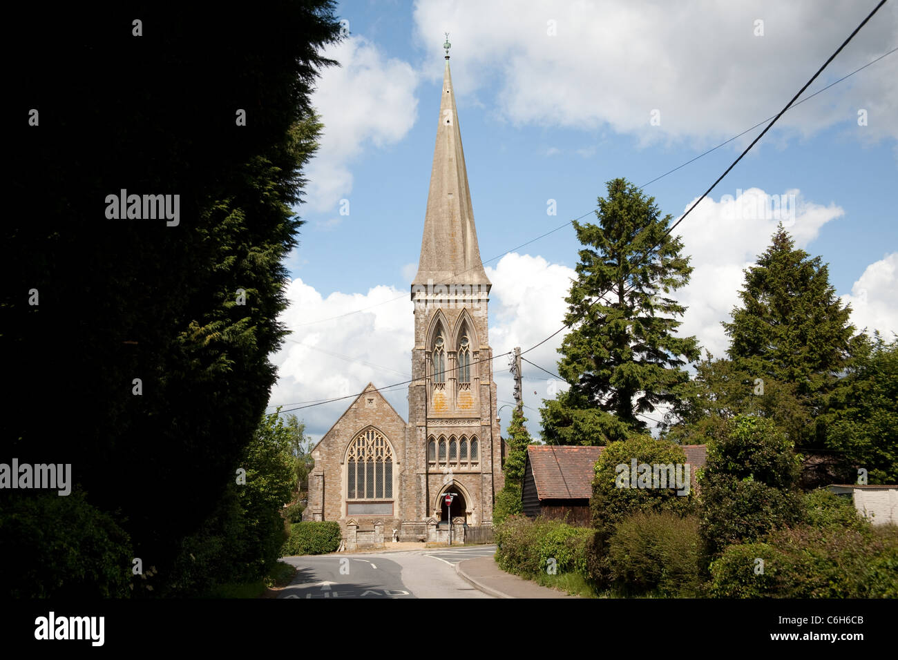 Ehemaligen Methodistenkirche umgewandelt in Wohnungen. Catsfield, East Sussex, England, UK Stockfoto