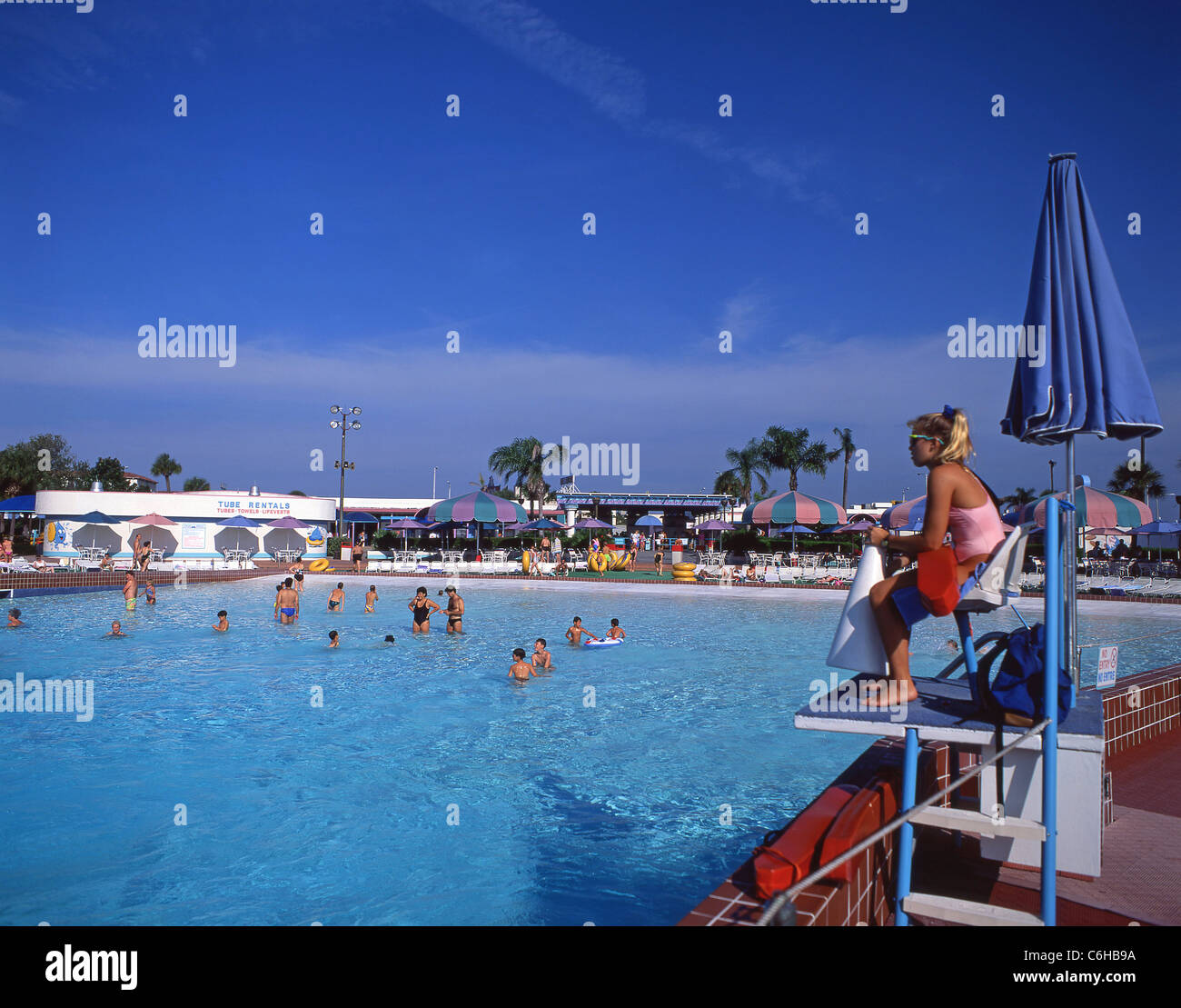 "Wet and Wild" Wasserpark, Orlando, Florida, Vereinigte Staaten von Amerika Stockfoto