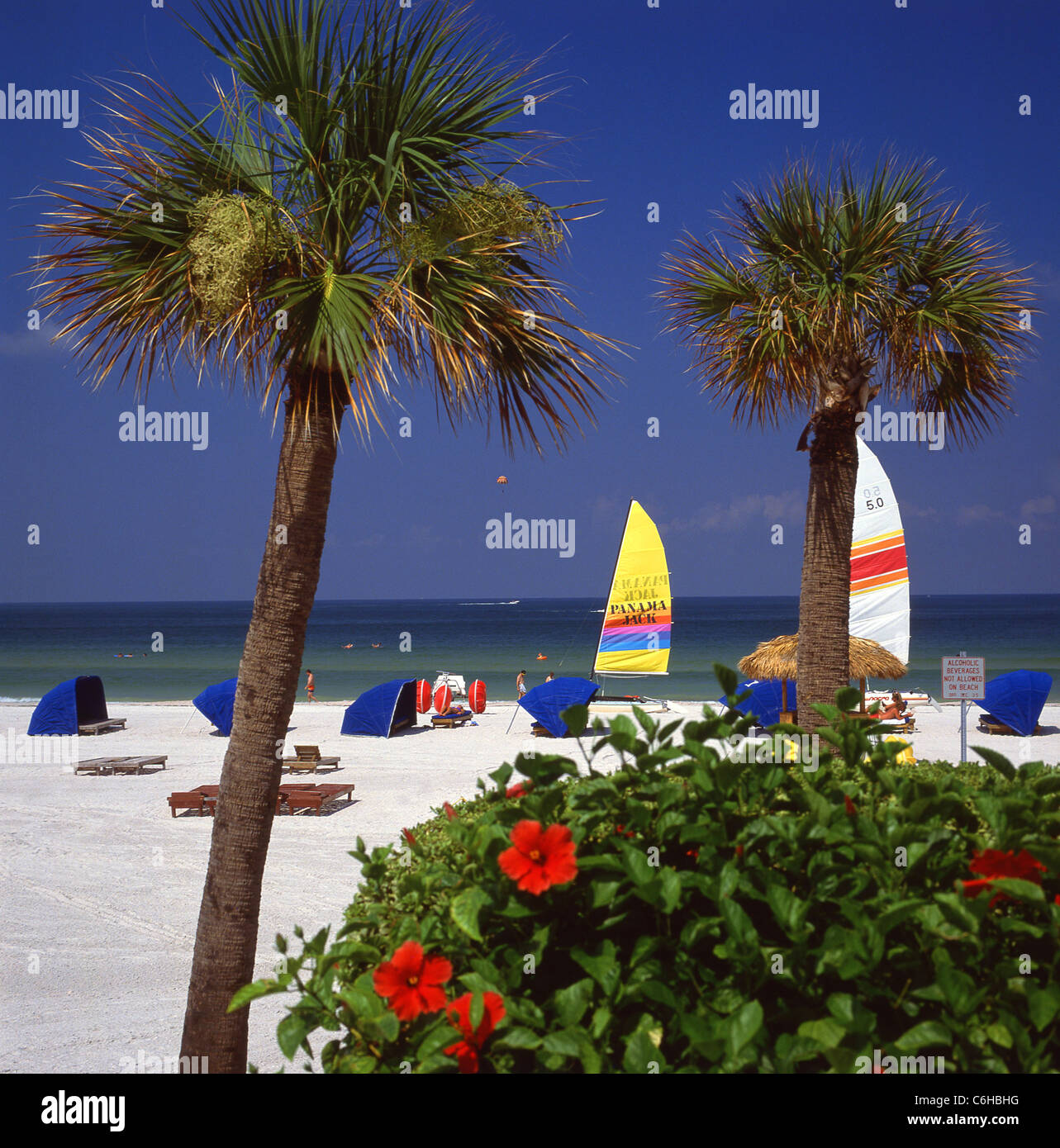 St. Petersburg Beach, St. Petersburg, Pinellas County, Florida, Vereinigte Staaten von Amerika Stockfoto