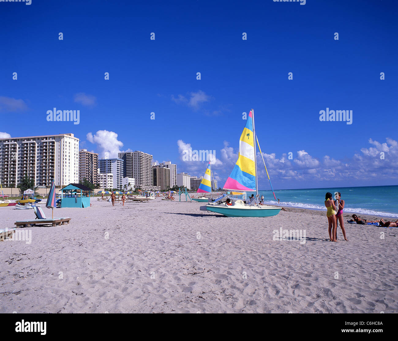 South Beach, Miami Beach, Florida, Vereinigte Staaten von Amerika Stockfoto