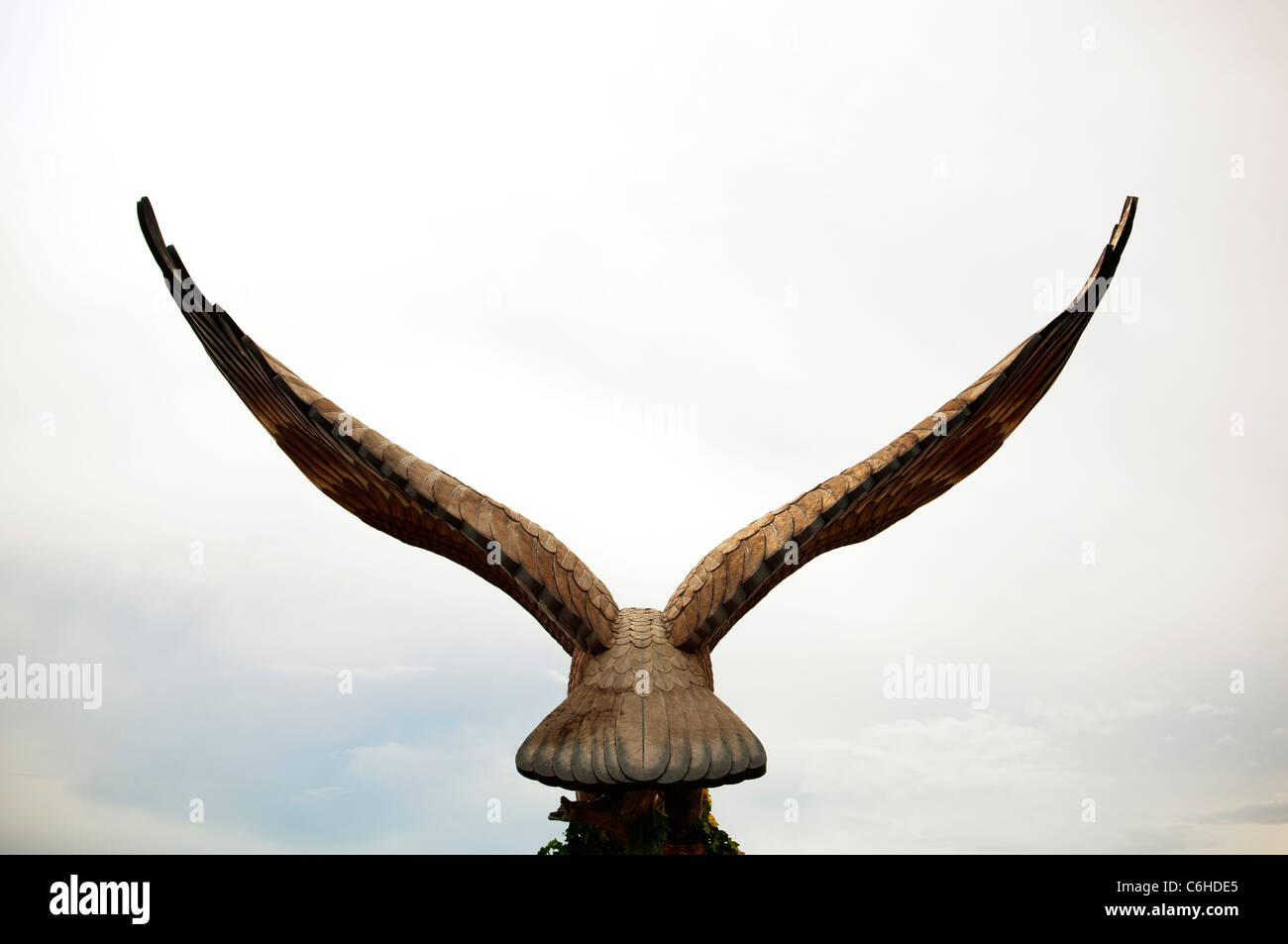 Statue von einem Adler, das Symbol von Langkawi, Malaysia Stockfoto