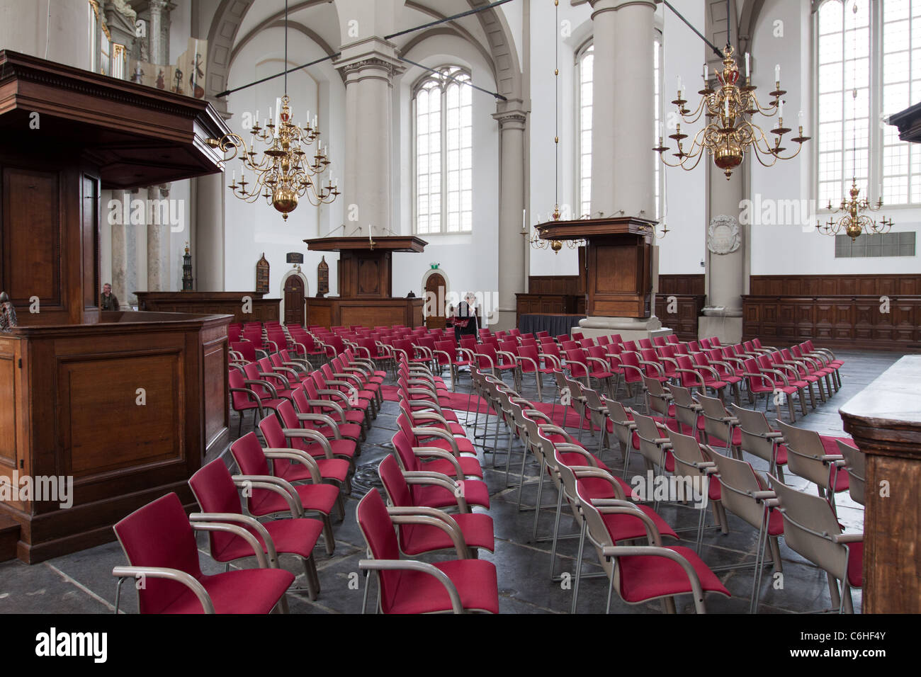 Westerkerk oder westlichen Kirche in Amsterdam Stockfoto