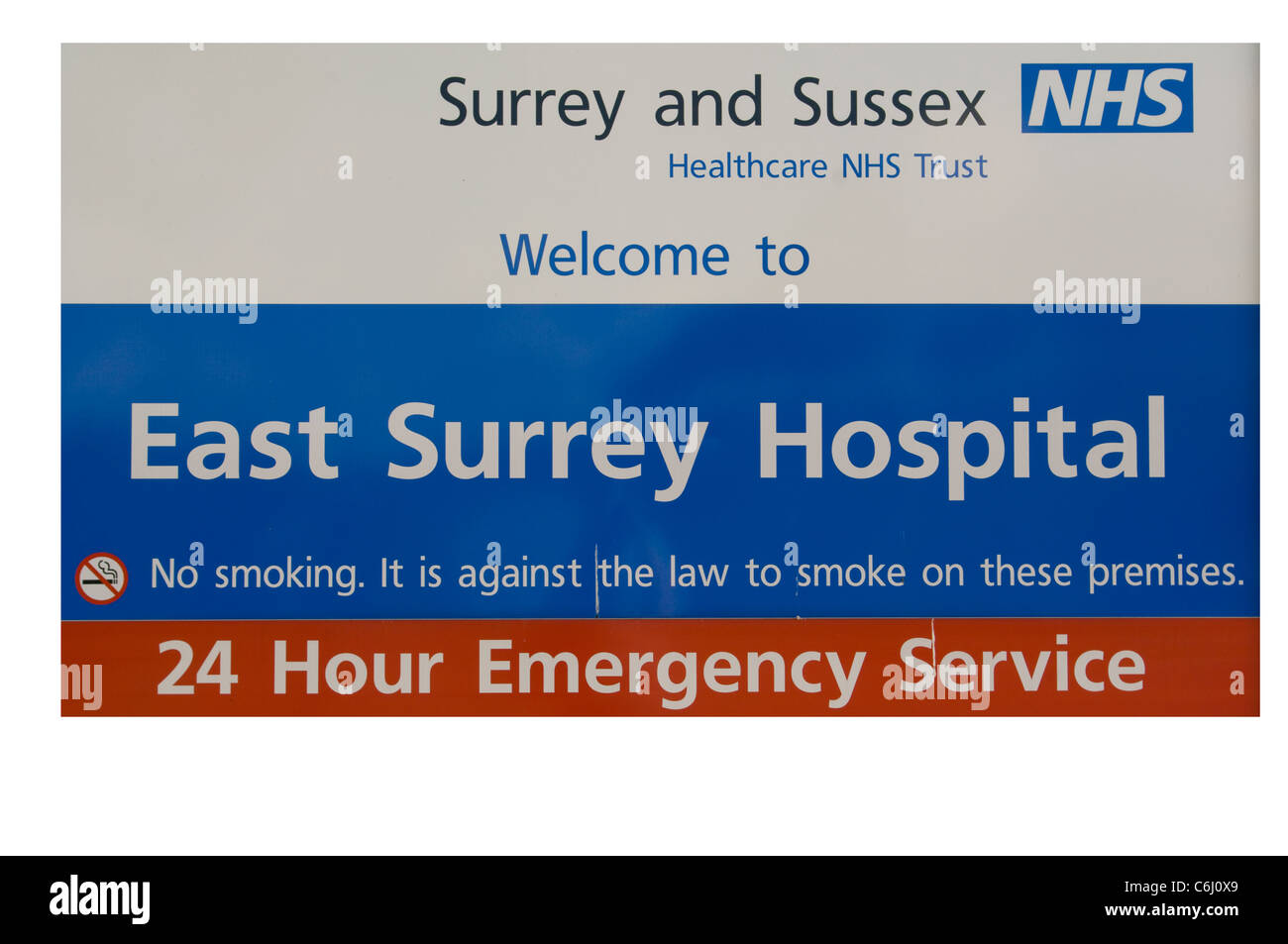 Osten Surrey NHS National Health Service Hospital Stockfoto