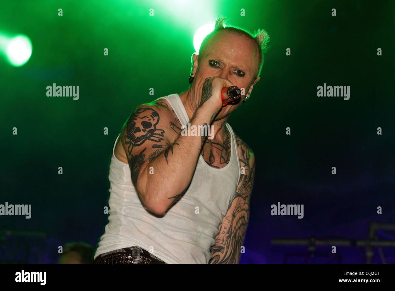 Keith Flint von Prodigy Future Music Festival 2010 Adelaide, Australien - 08.03.10 Stockfoto