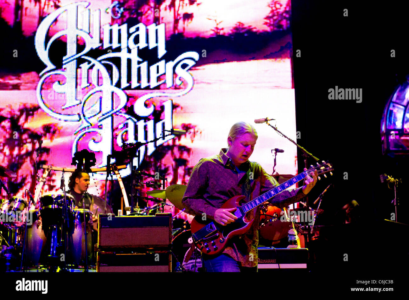 Derek Trucks The Allman Brothers Band durchführen Leben an der United Palace Theater New York City, USA - 11.03.10 Stockfoto