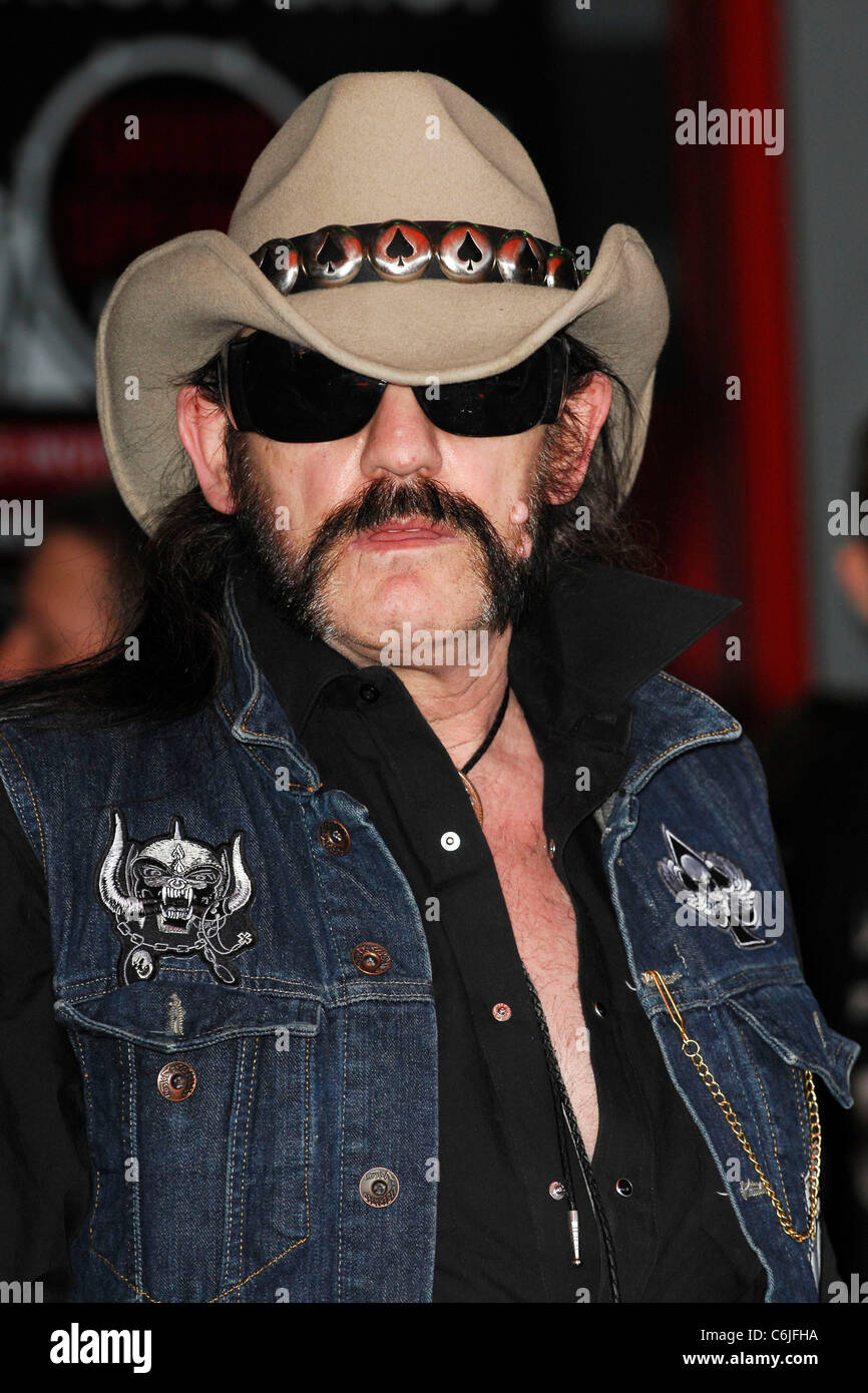 Lemmy Kilmister The Scorpions sind aufgenommen in Hollywood RockWalk Los Angeles, Kalifornien - 06.04.10 Stockfoto