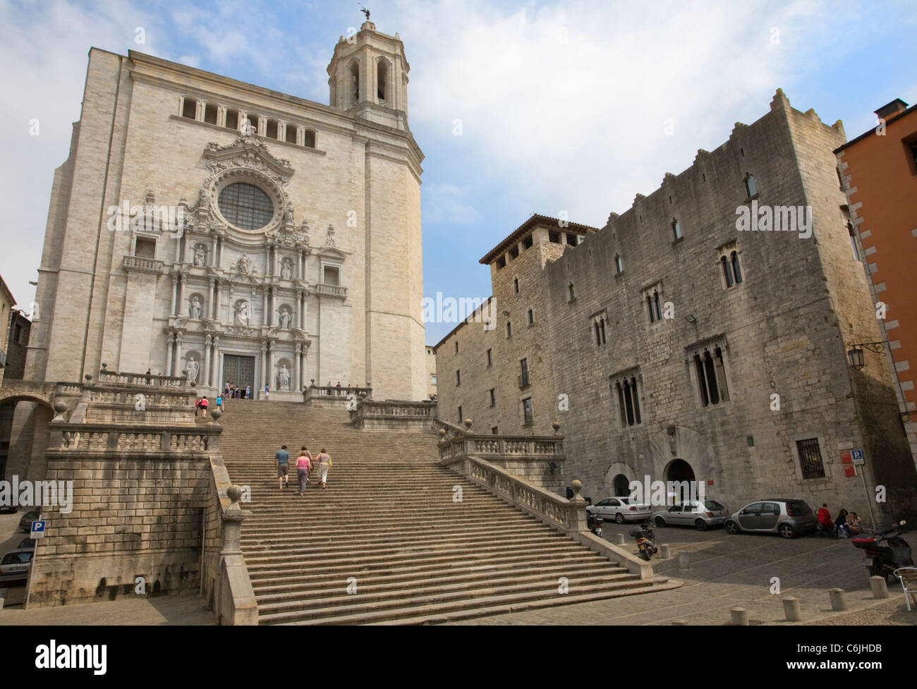 Kathedrale, Girona, Katalonien, Spanien Stockfoto