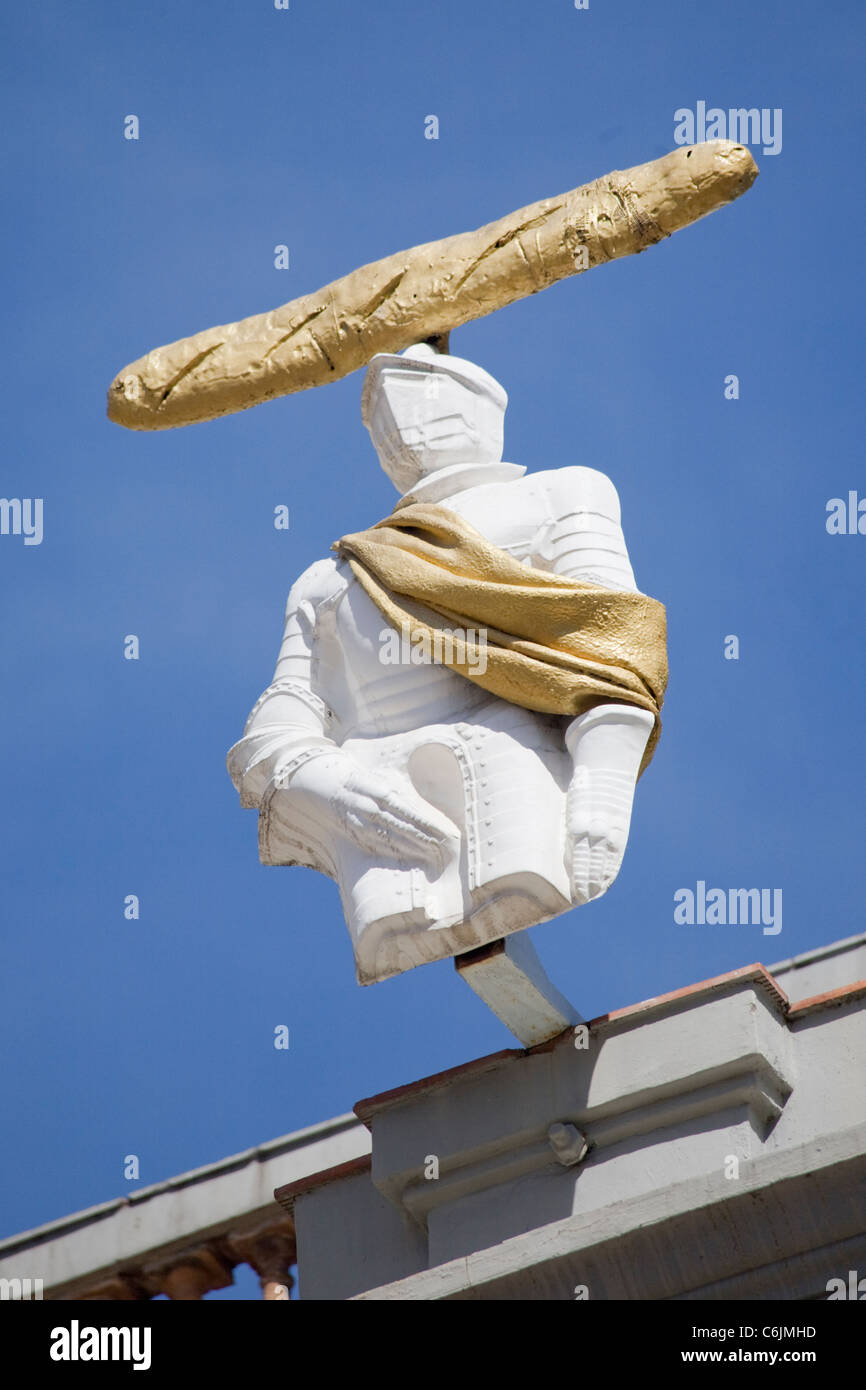 Skulptur auf dem Teatre-Museu Dalí, Figueres, Katalonien, Spanien Stockfoto