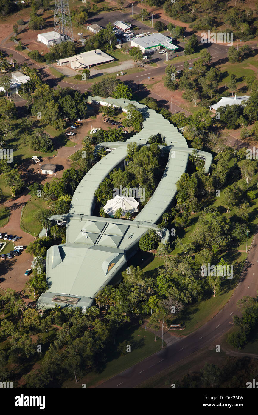 Gagudju Crocodile Holiday Inn, Jabiru, Kakadu-Nationalpark, Northern Territory, Australien - Antenne Stockfoto