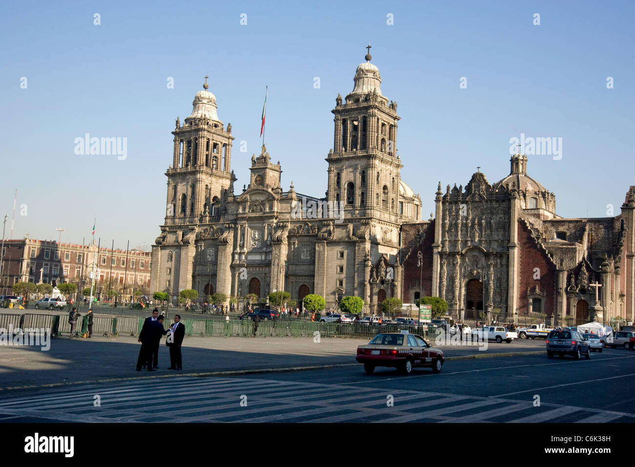 Historische Kathedrale in Mexiko-Stadt Stockfoto