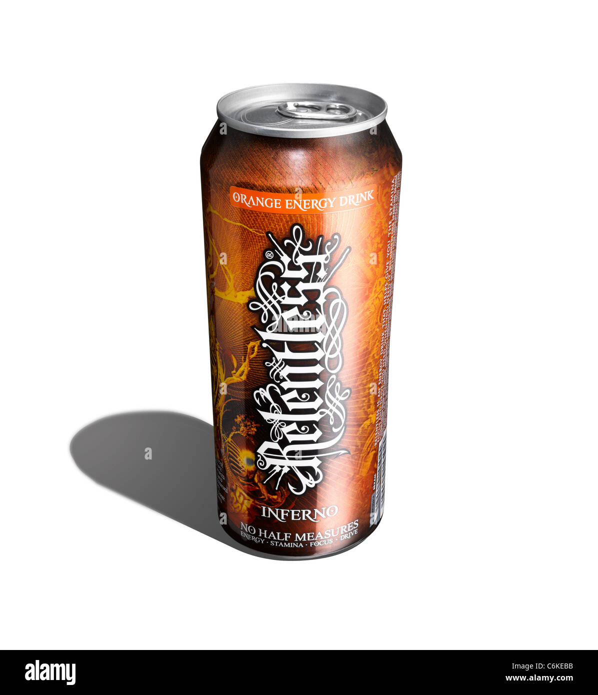 Eine Dose Relentless Stockfoto