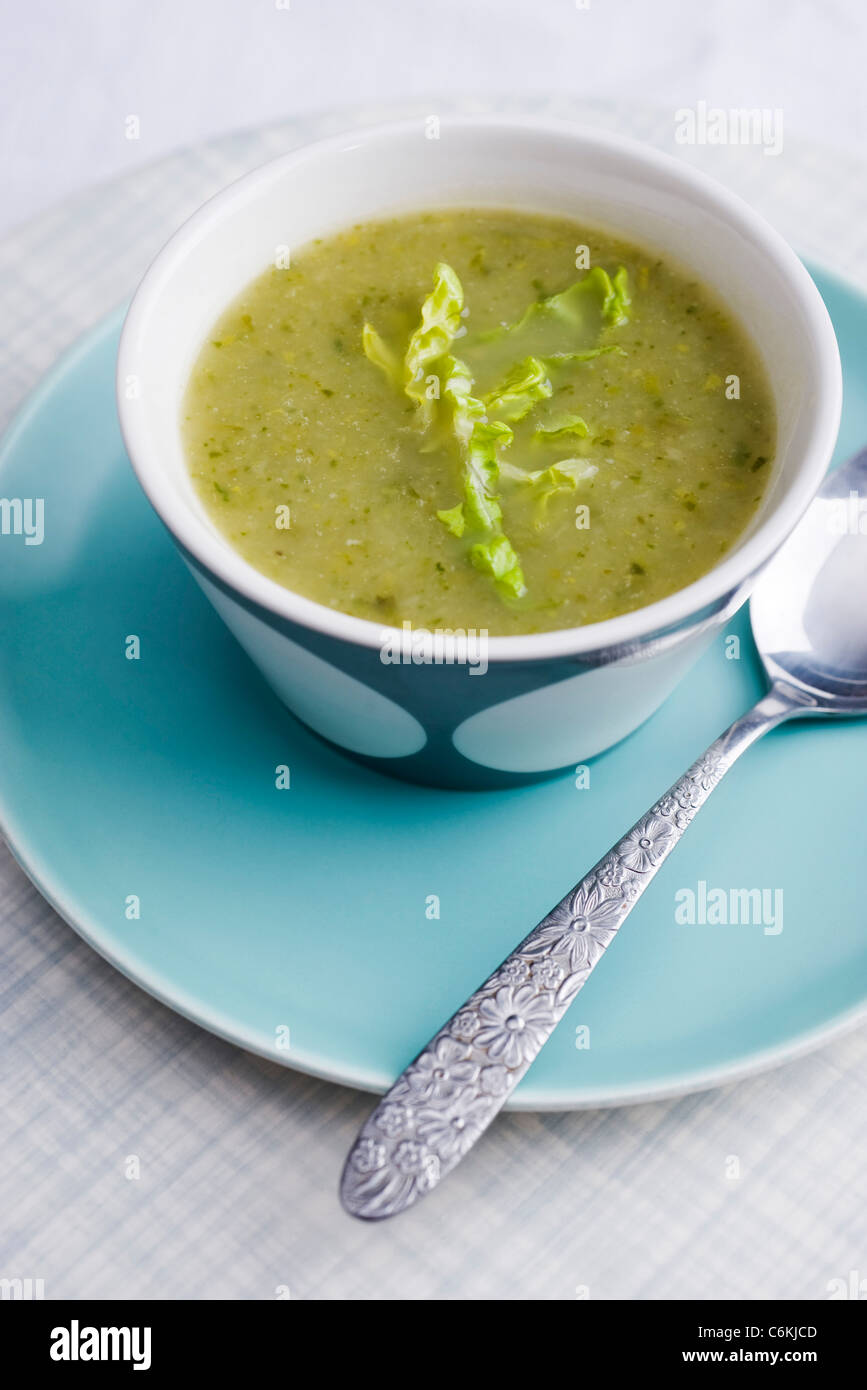 Salat Suppe Stockfoto