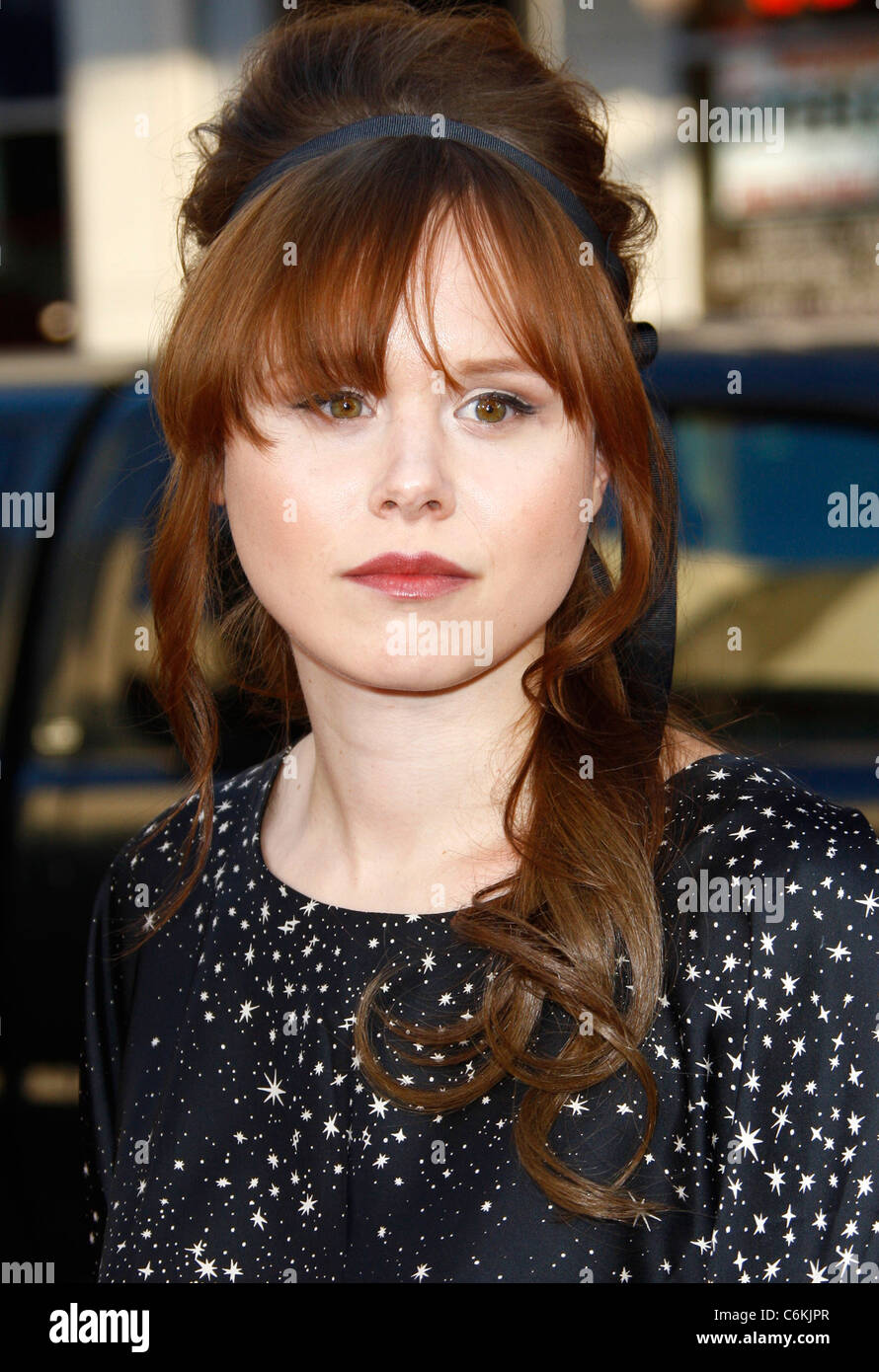 Alison Pill "Scott Pilgrim Vs. Der Welt "The Grauman Chinese Theatre Los Angeles - Los Angeles Premiere statt Stockfoto