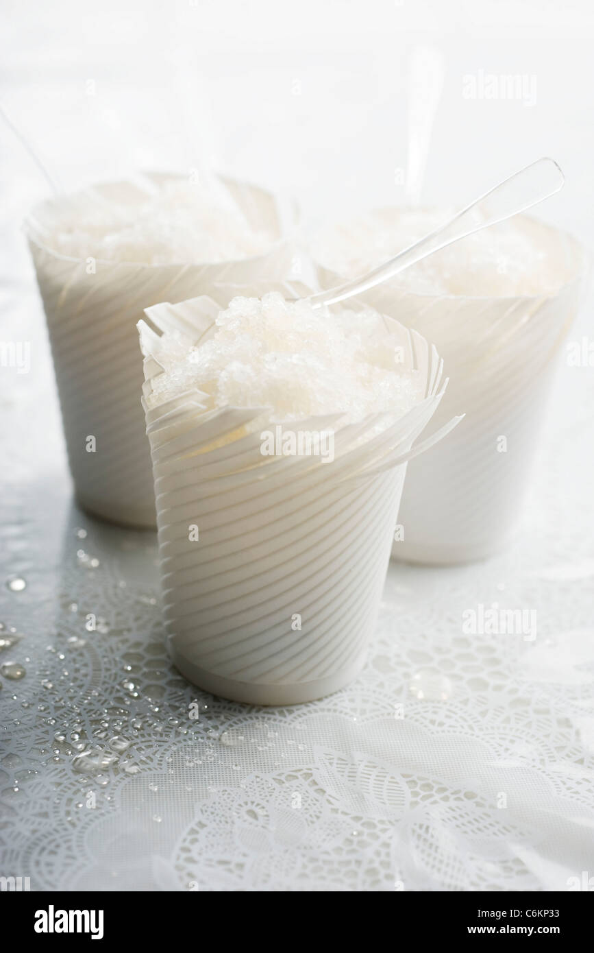 Litschi-Granita mit Zitronengras infundiert Stockfoto